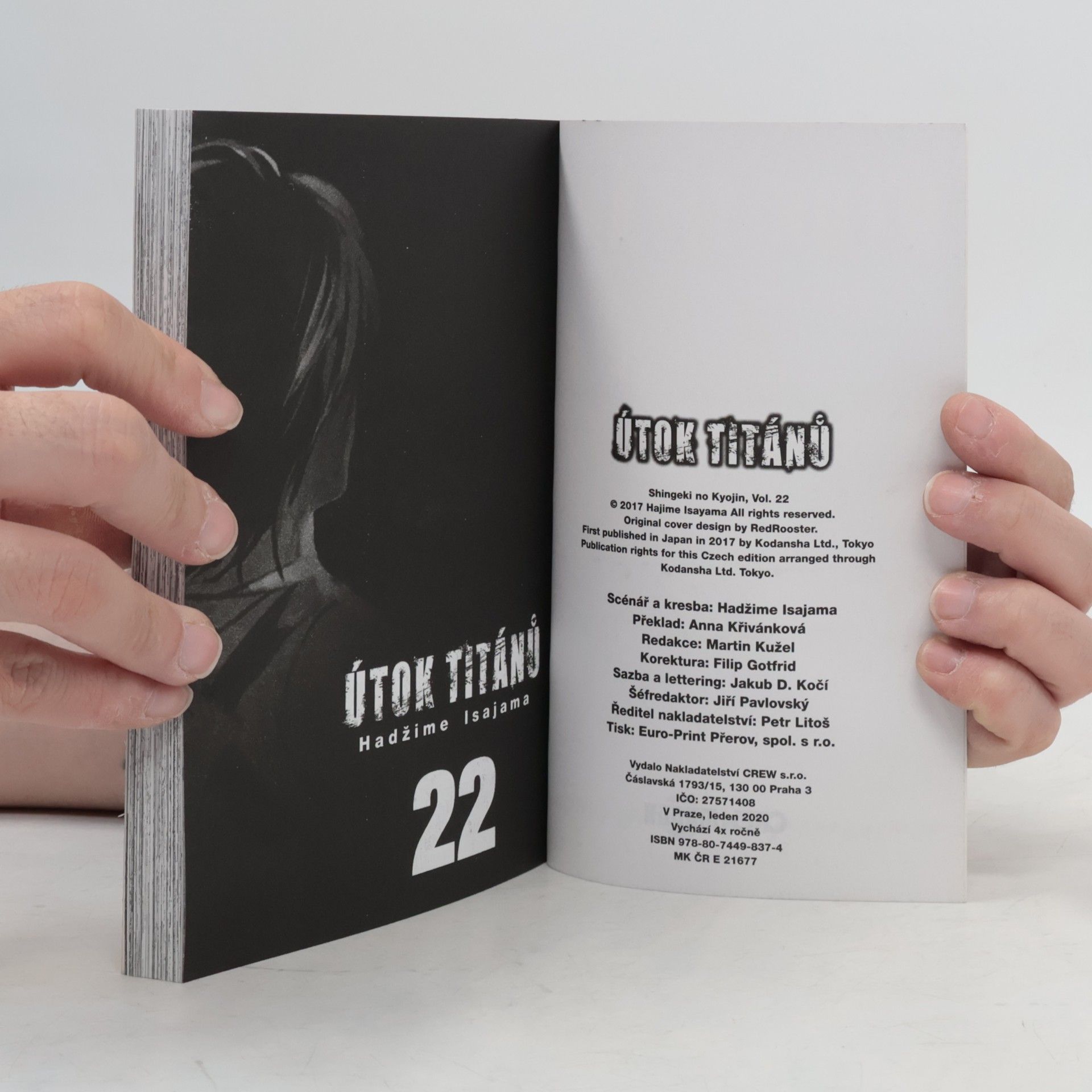 Hajime Isayama Útok titánů 22