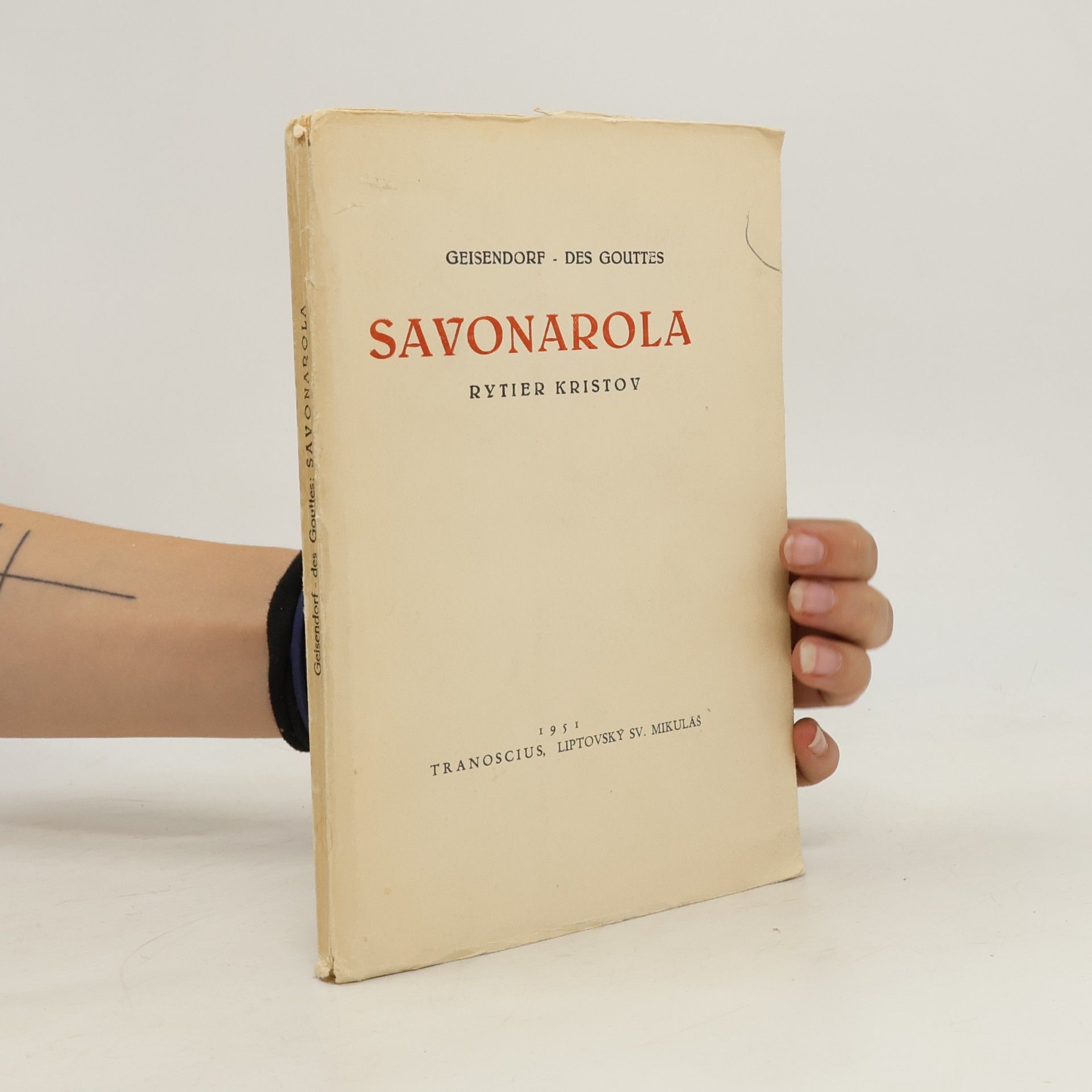 Autores varios Savanarola, rytier Kristov