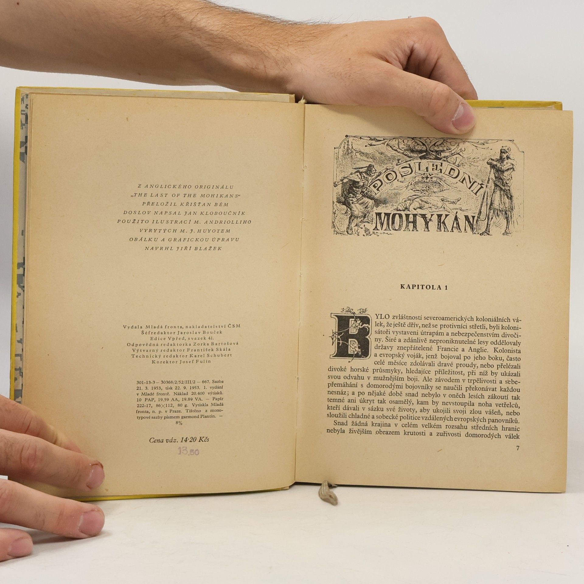 James Fenimore Cooper Poslední Mohykán