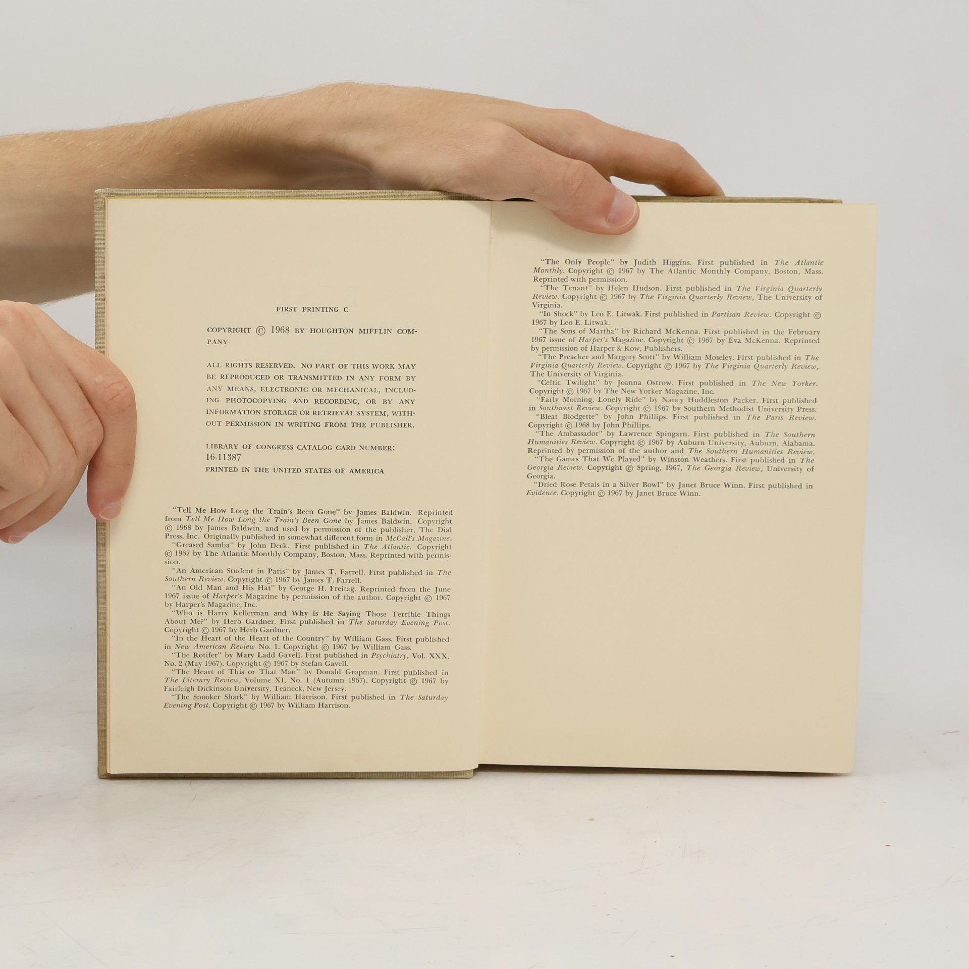 Various authors The Best American Short Stories 1968