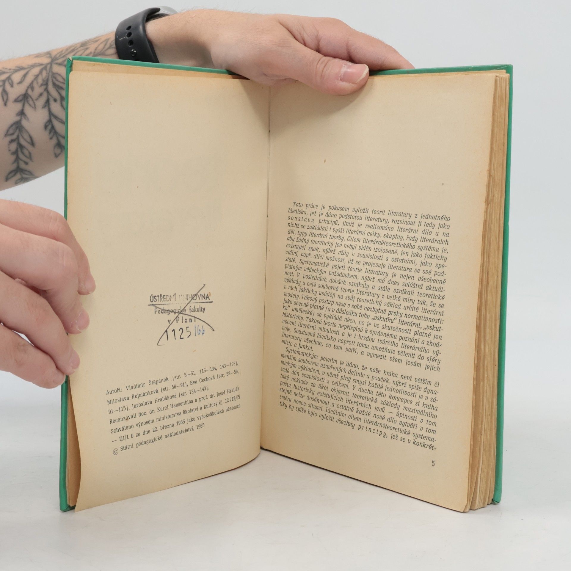 Vladimír Štěpánek Teorie literatury