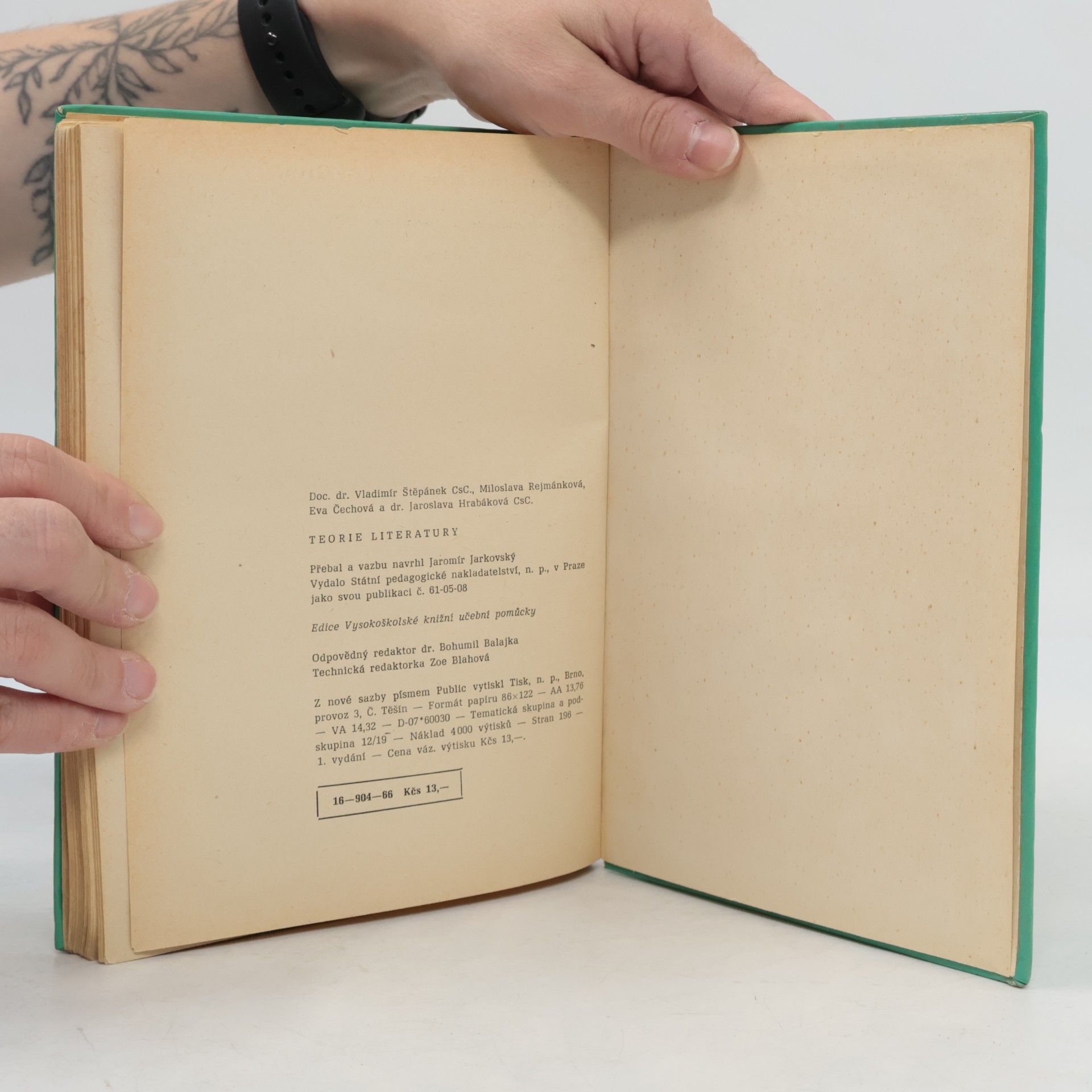 Vladimír Štěpánek Teorie literatury