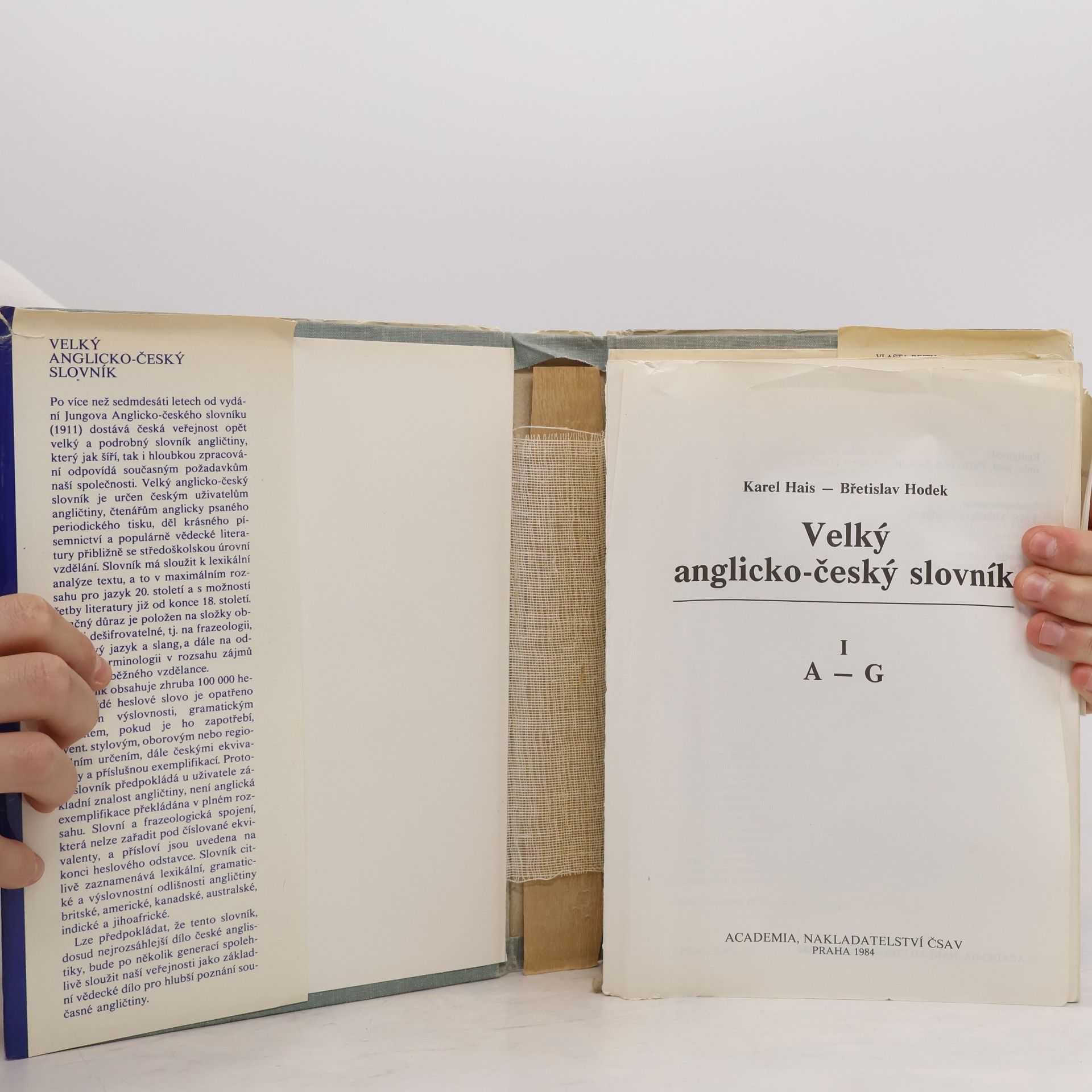 Břetislav Hodek Velký anglicko-český slovník I. A-G
