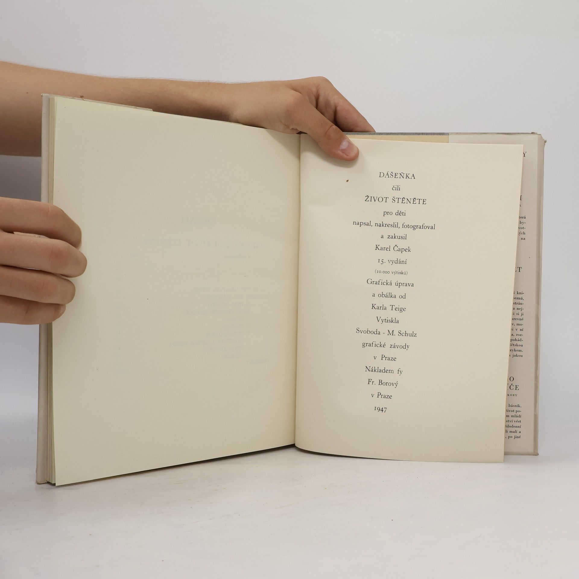 Karel Čapek Dášeňka čili život štěněte