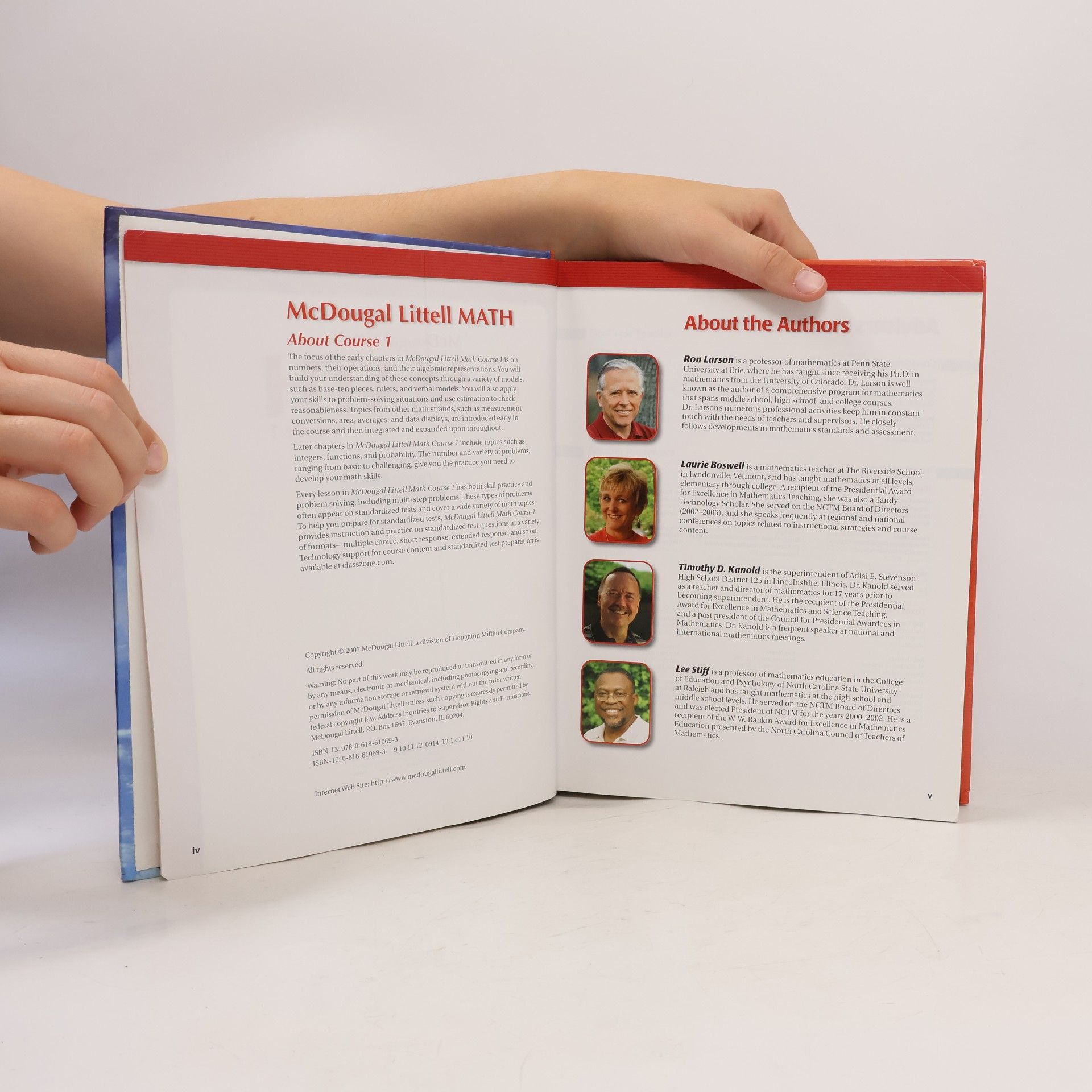 Ron Larson McDougal Littell Middle School Math: Math Course 1, Grades 6-8