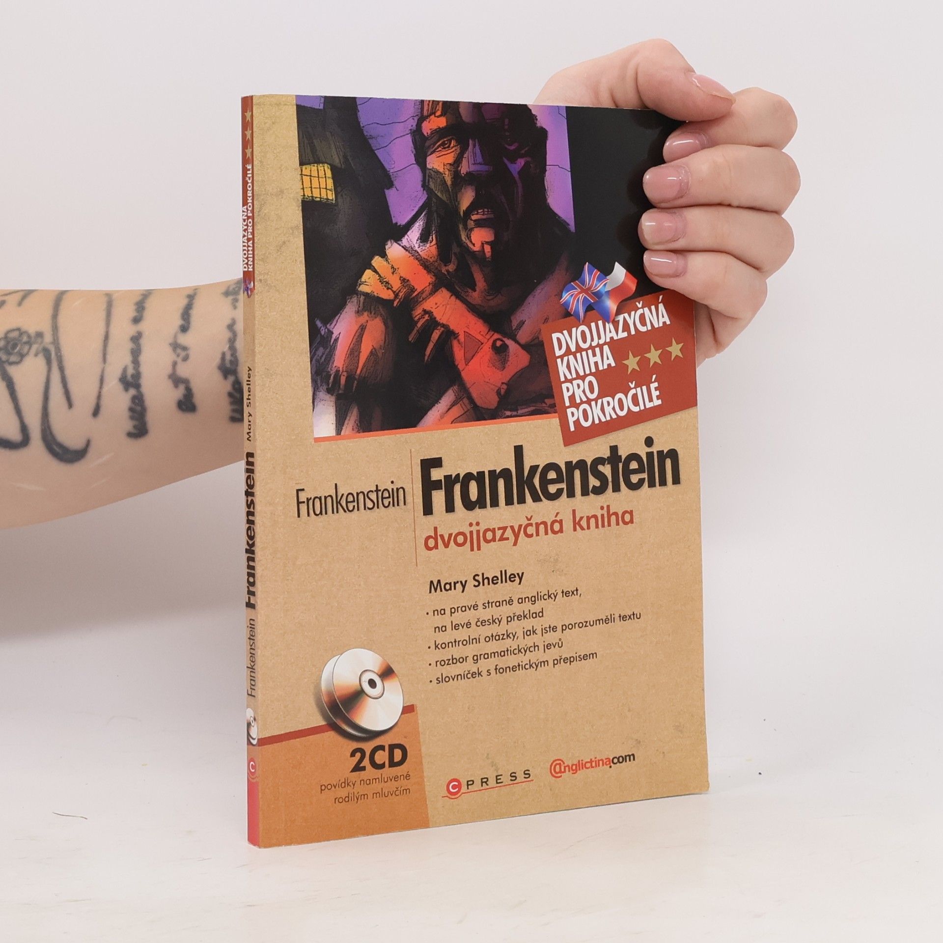 Mary Shelley Frankenstein. Dvojjazyčná kniha