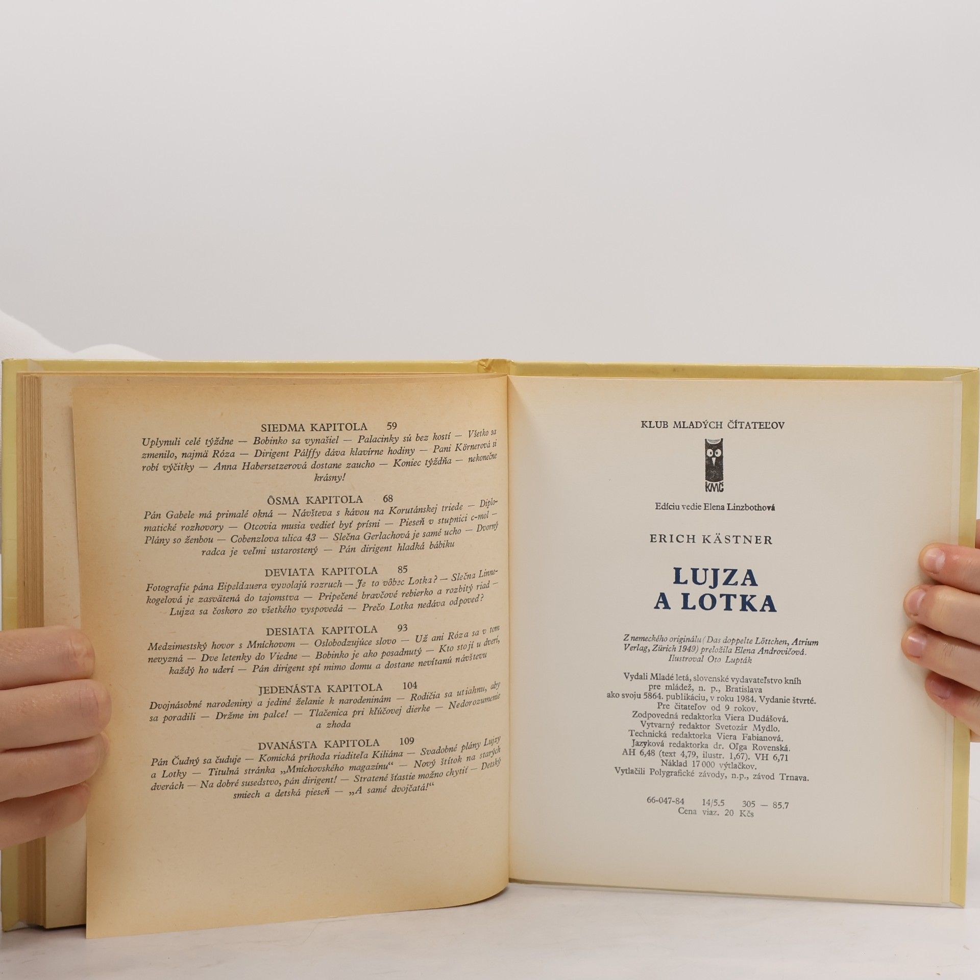 Erich Kästner Lujza a Lotka