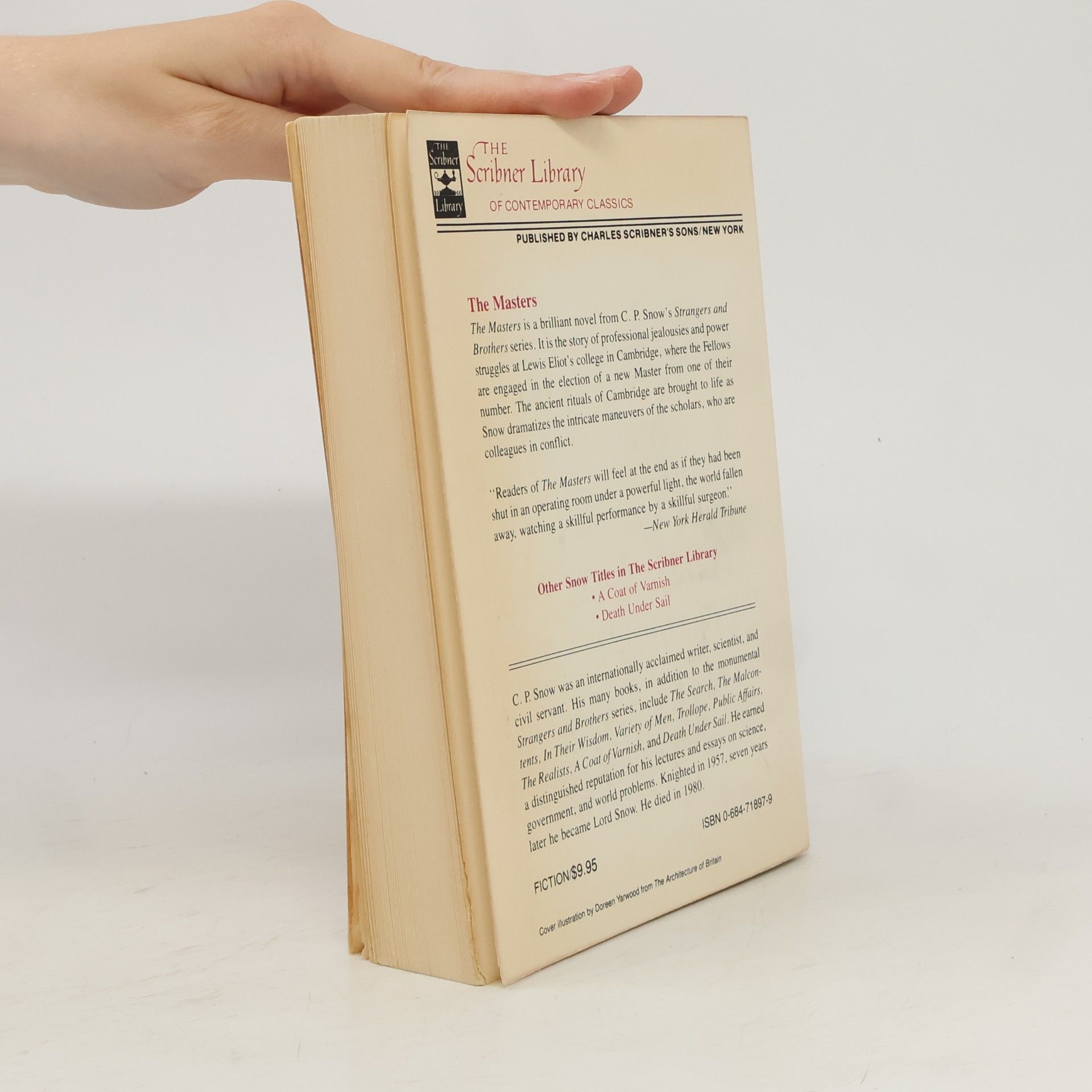 Charles Percy Snow The Scribner Library: The Masters