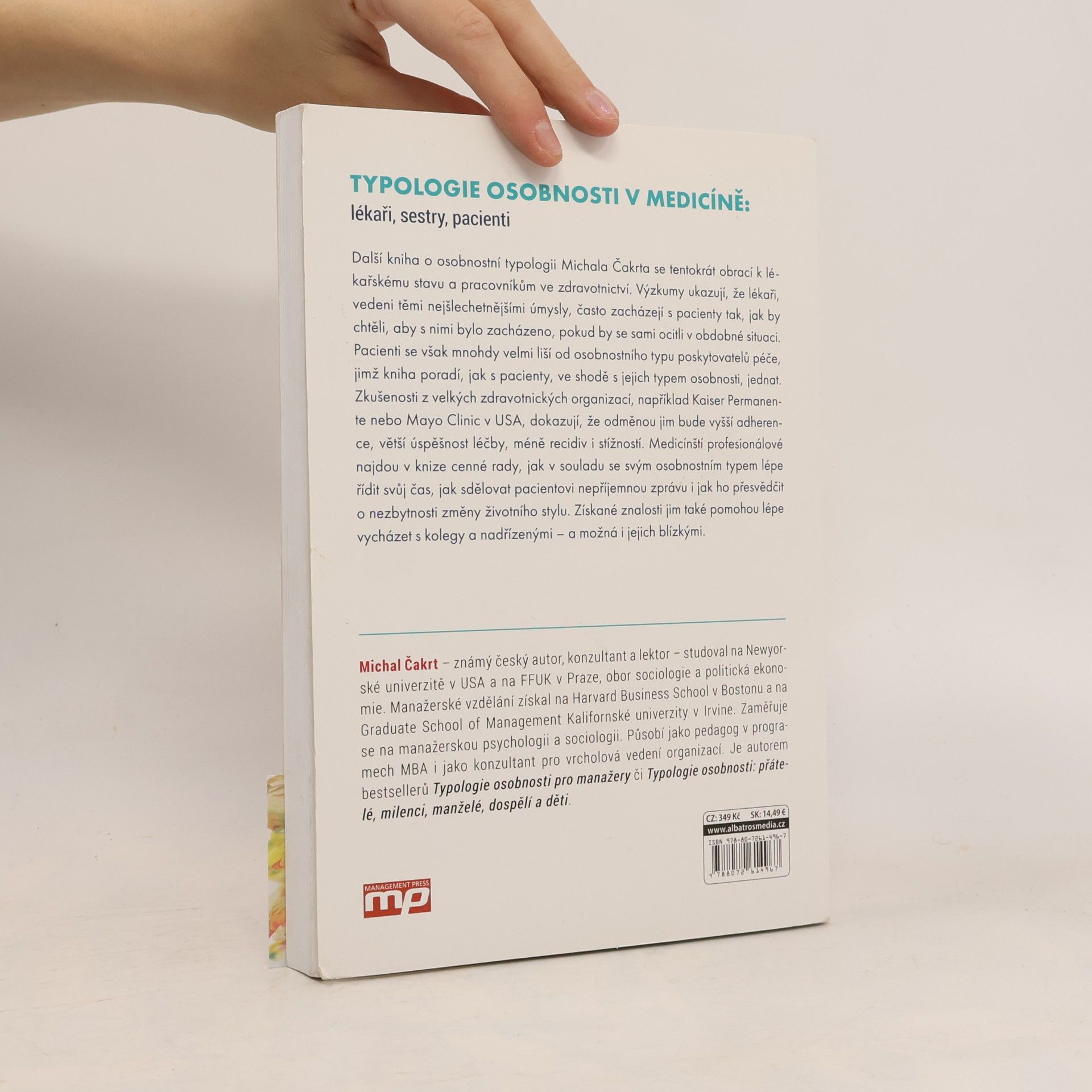 Michal Čakrt Typologie osobnosti v medicíně: lékaři, sestry, pacienti