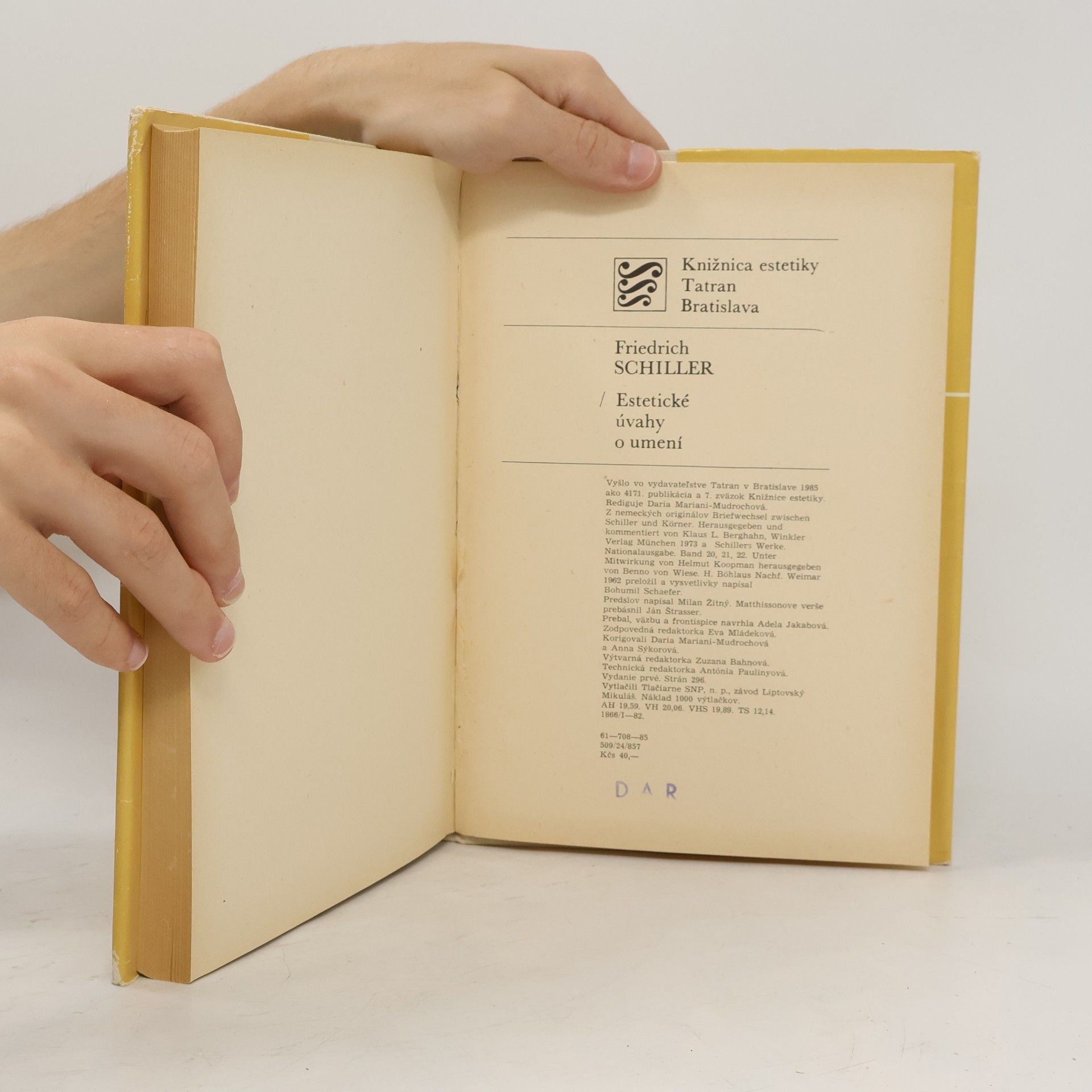 Friedrich Schiller Estetické úvahy o umení