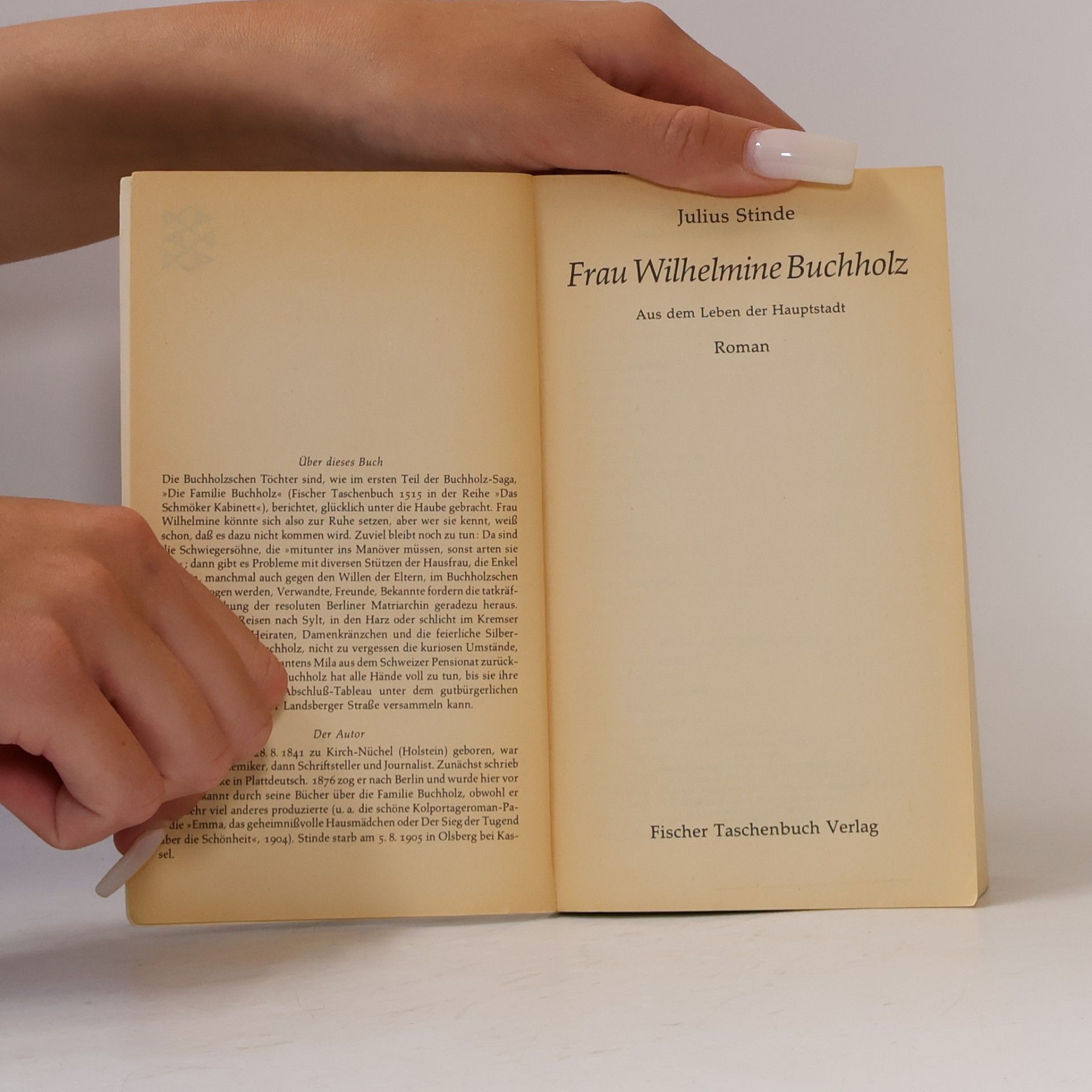 Julius Stinde Frau Wilhelmine Buchholz