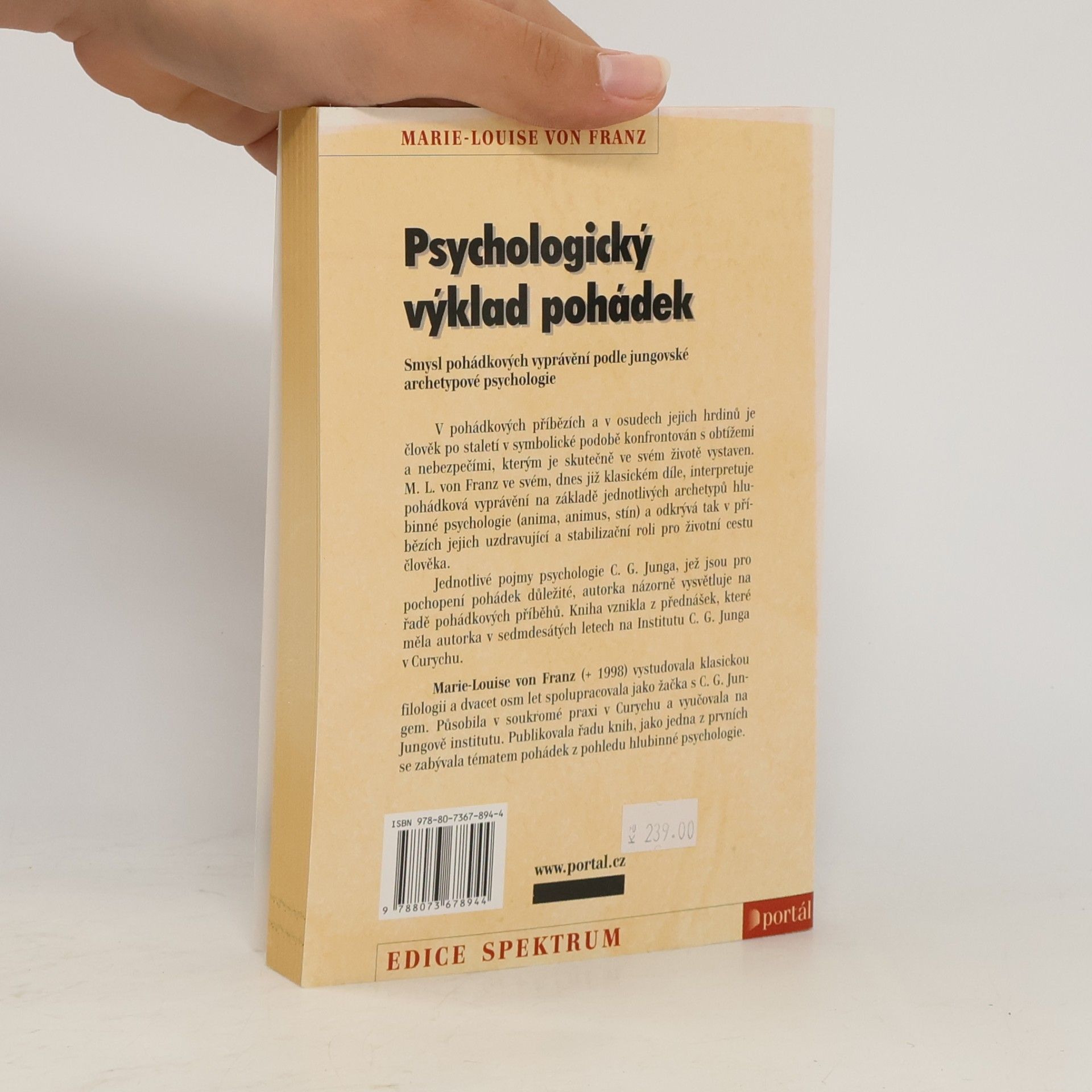 Marie-Louise von Franz Psychologický výklad pohádek