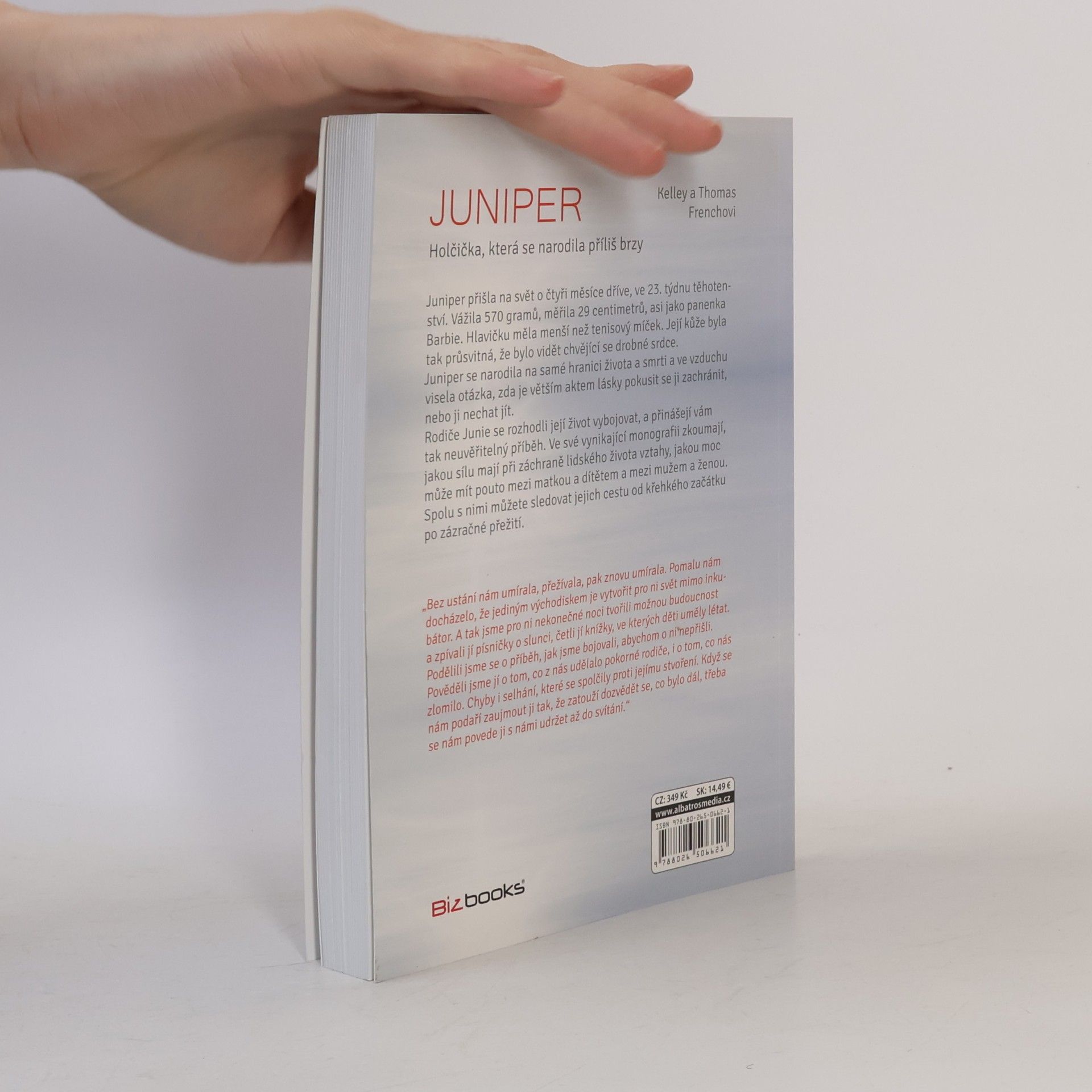 Kelley French Juniper: Holčička, která se narodila příliš brzy