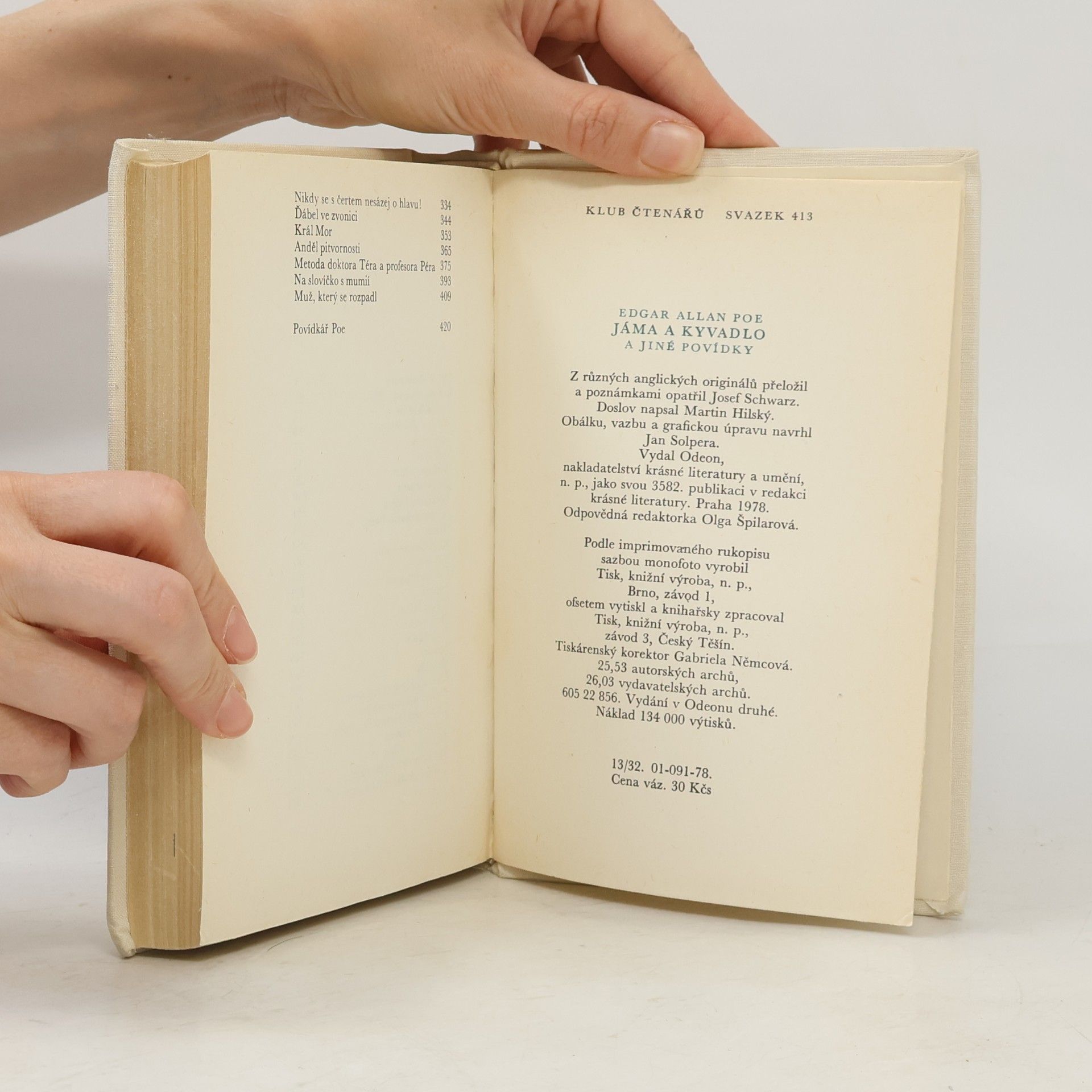 Edgar Allan Poe Jáma a kyvadlo