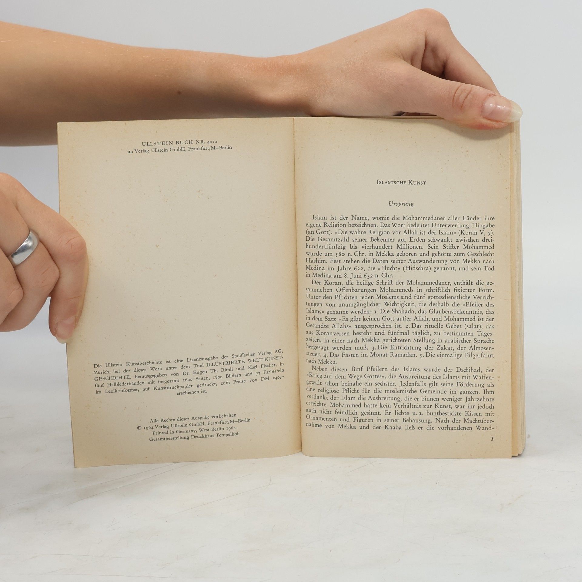 Ernst Diez Ullstein Kunstgeschichte Islamische Kunst, Gesamtregister. Bd. 20