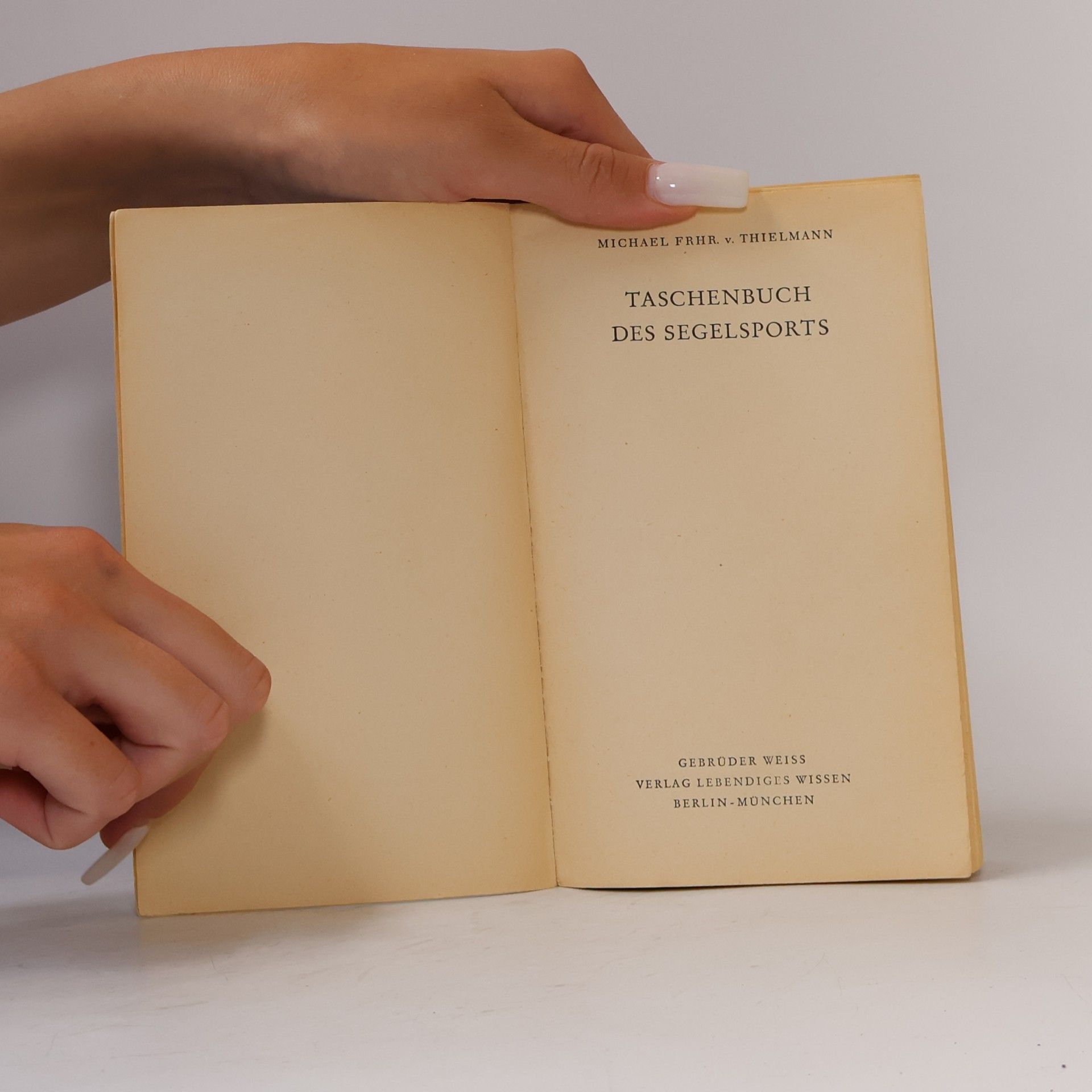 Michael von Thielmann Taschenbuch des Segelsport