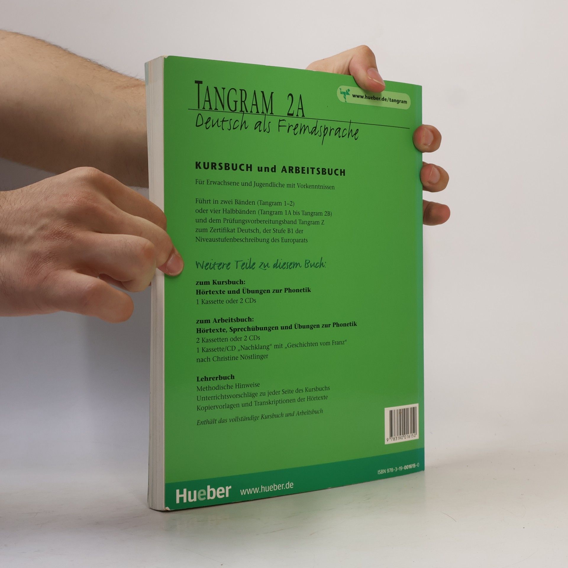 Rosa-Maria Dallapiazza Tangram : Deutsch als Fremdsprache. 2A, Kursbuch und Arbeitsbuch