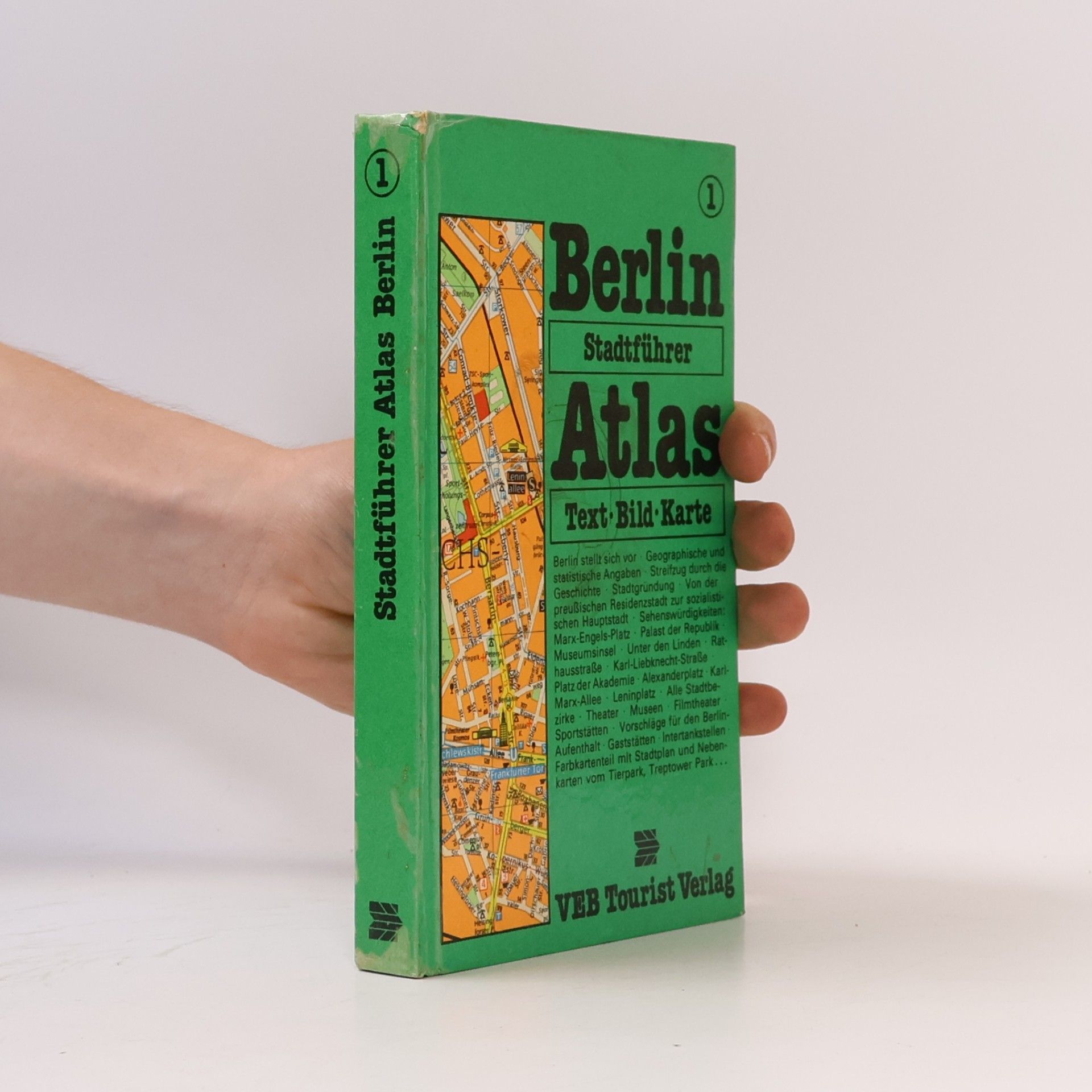 Autorenkollektiv Berlin Hauptstadt der DDR Stadtführer Atlas