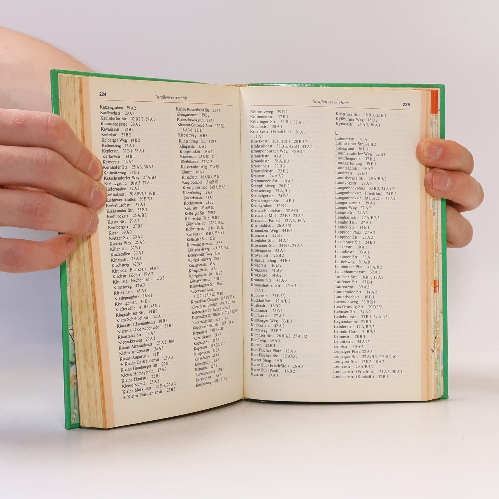 Autorenkollektiv Berlin Hauptstadt der DDR Stadtführer Atlas