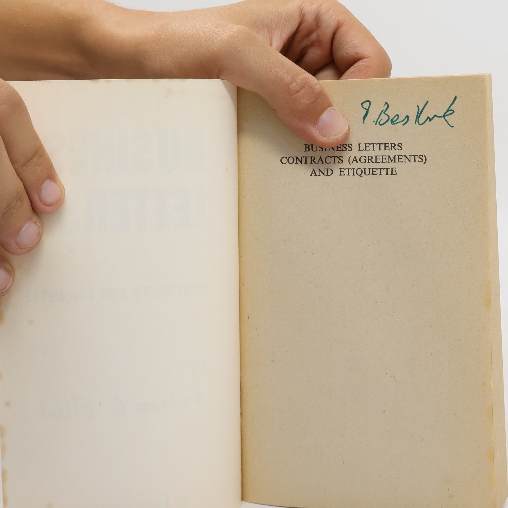 Andrew G. Elliot Business Letters