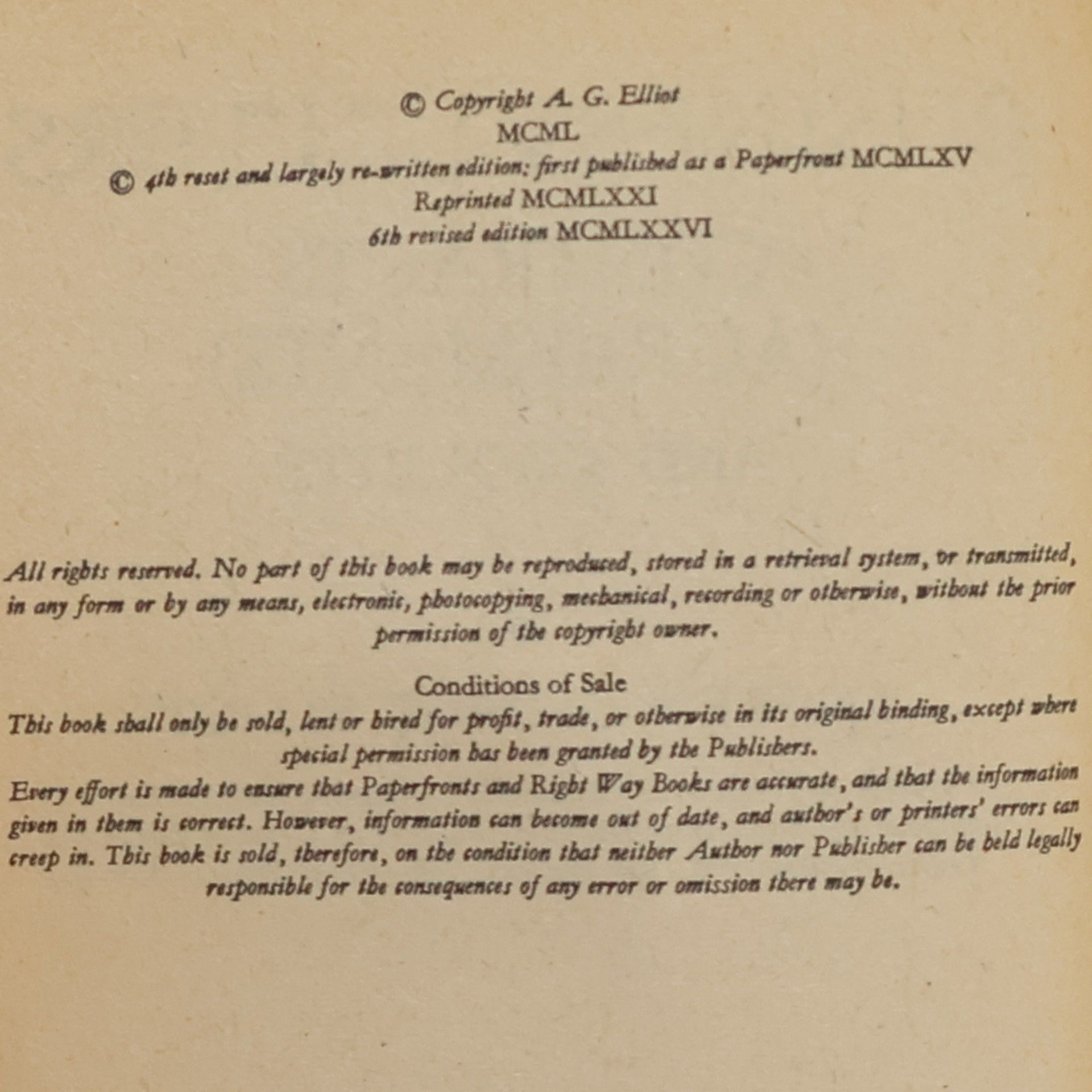 Andrew G. Elliot Business Letters
