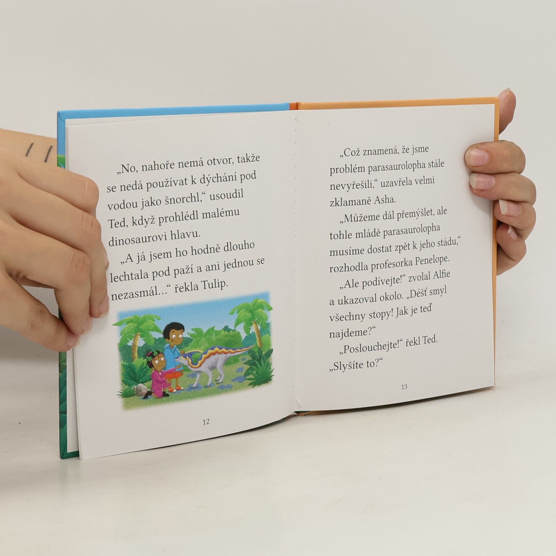 Cressida Cowell Dobrodružství Stromovic dvojčat: Dvojčata pomáhají hadrosaurovi