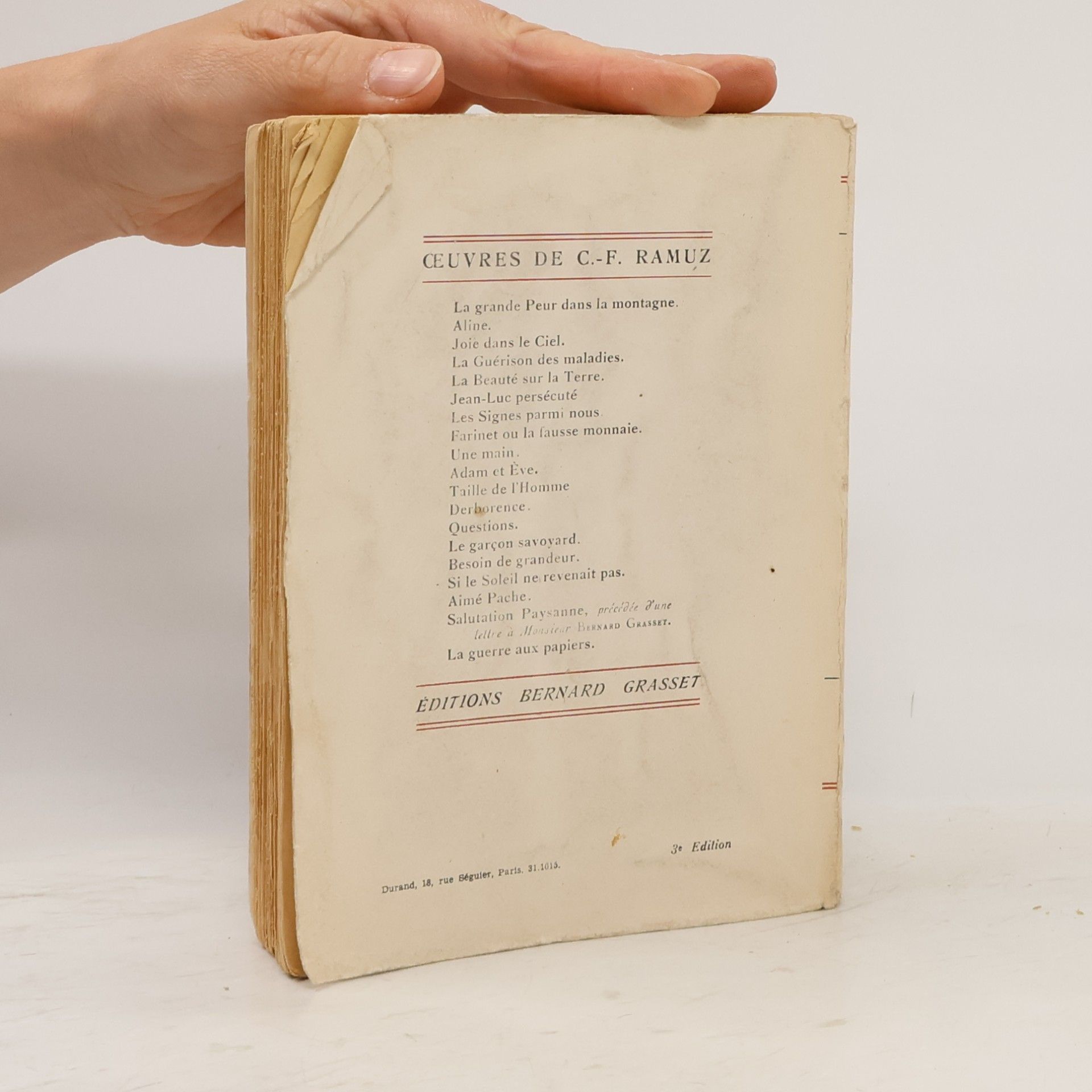 Charles-Ferdinand Ramuz Journal
