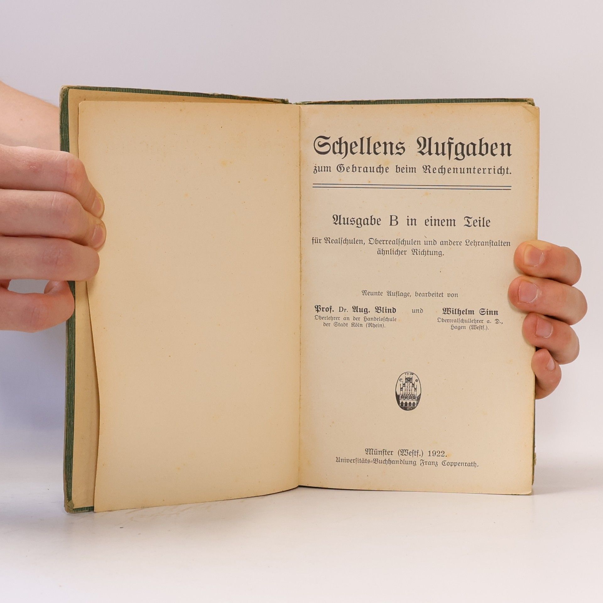 Autorenkollektiv Schellens Aufgaben zum Gebrauche beim Rechenunterricht