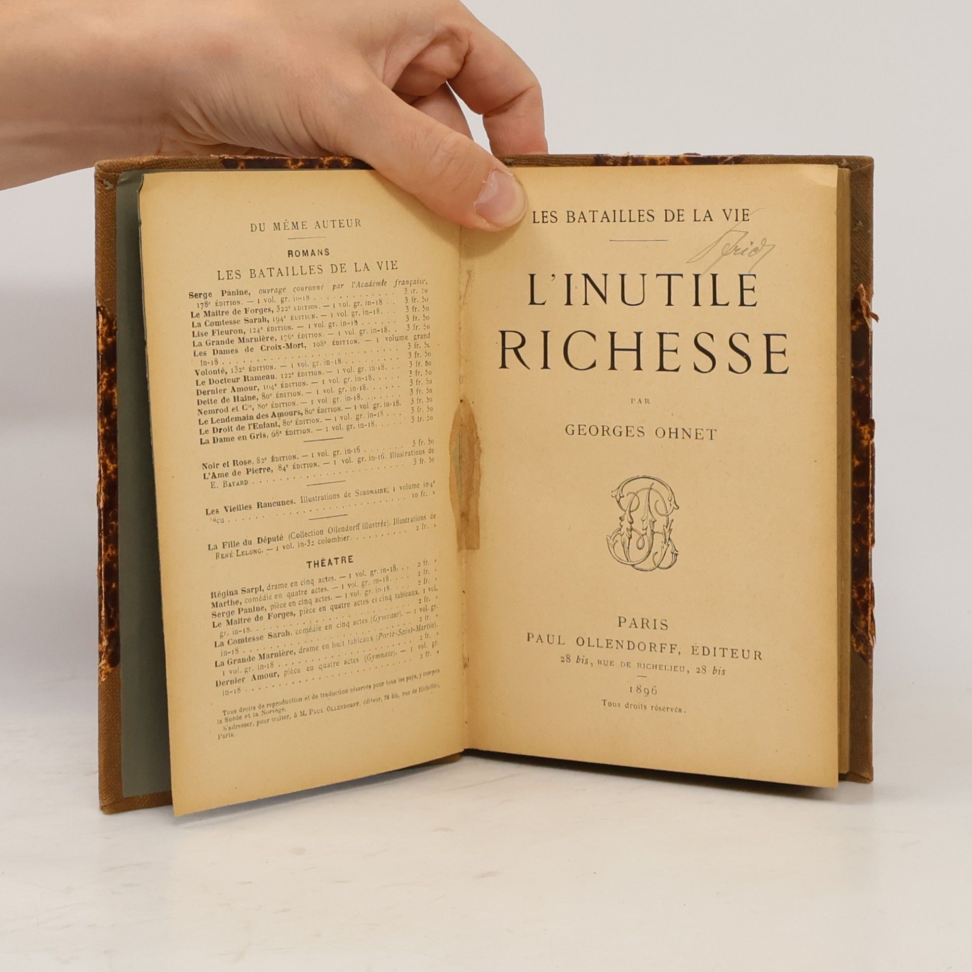 Georges Ohnet L’inutile richesse