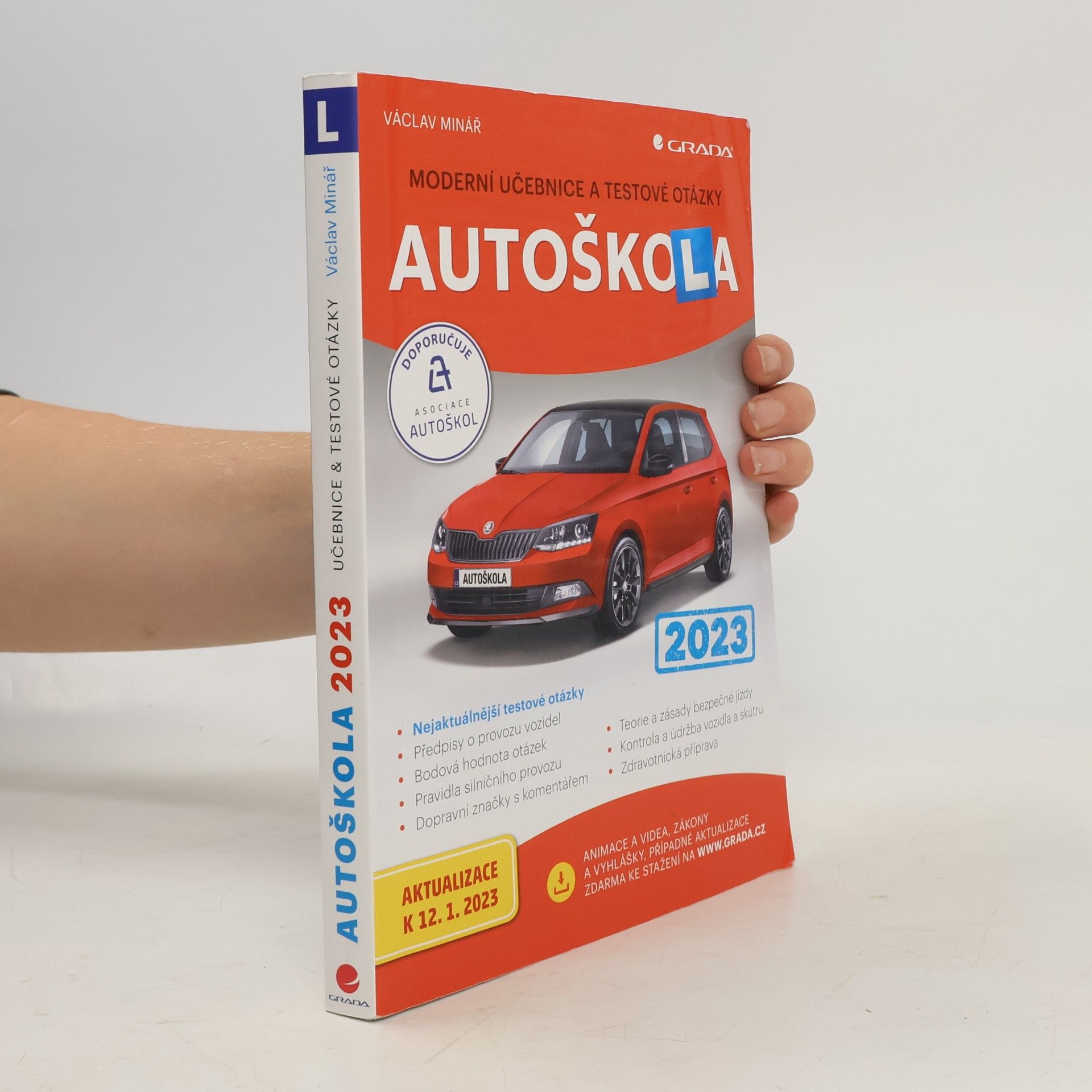 Václav Minář Autoškola: moderní učebnice a testové otázky: 2023