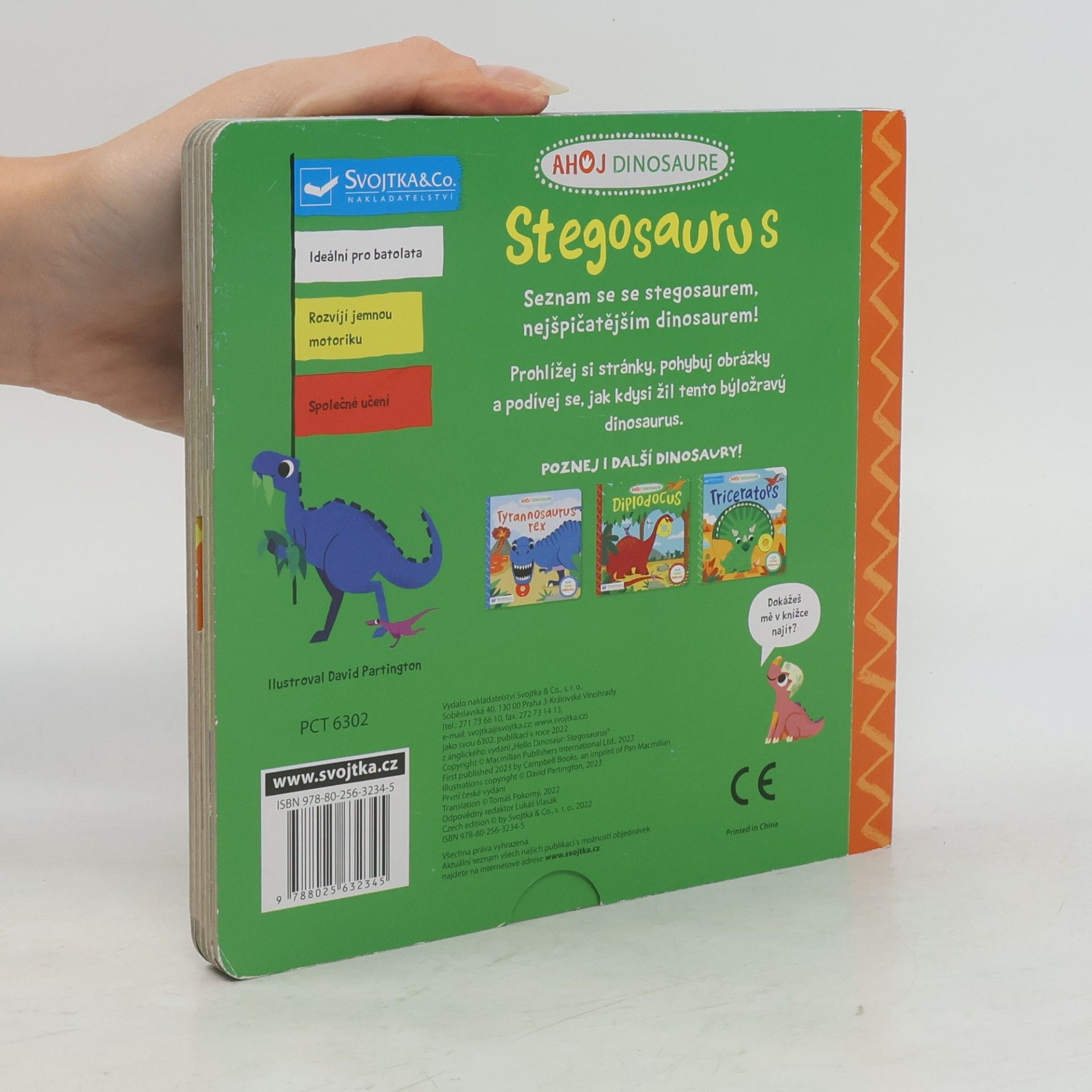David Partington Ahoj Dinosaure Stegosaurus
