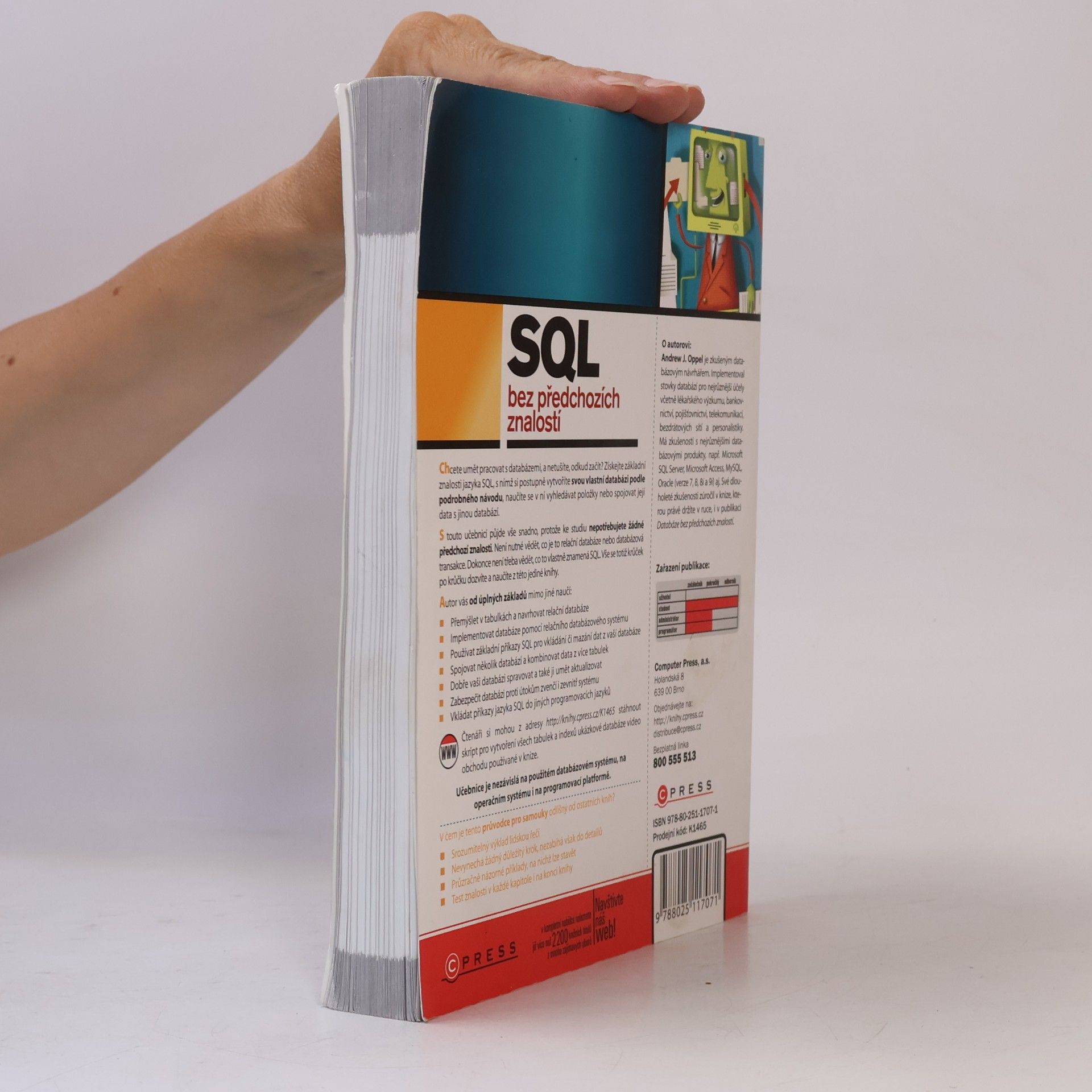 Andrew J. Oppel SQL bez předchozích znalostí : [průvodce pro samouky]