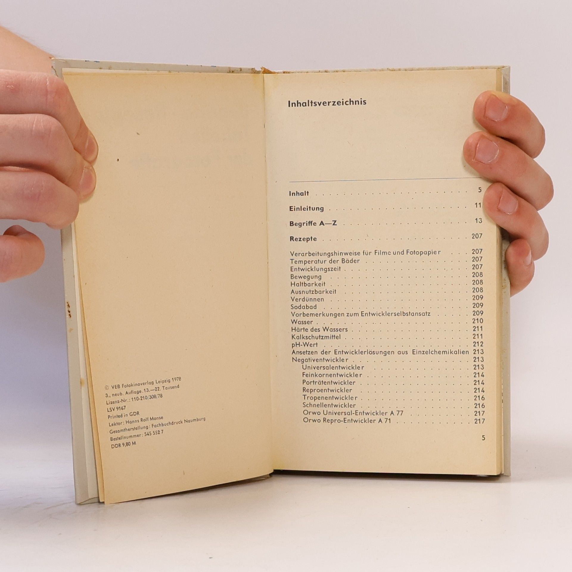 Autorenkollektiv Begriffe Rezepte Tabellen der Fotografie