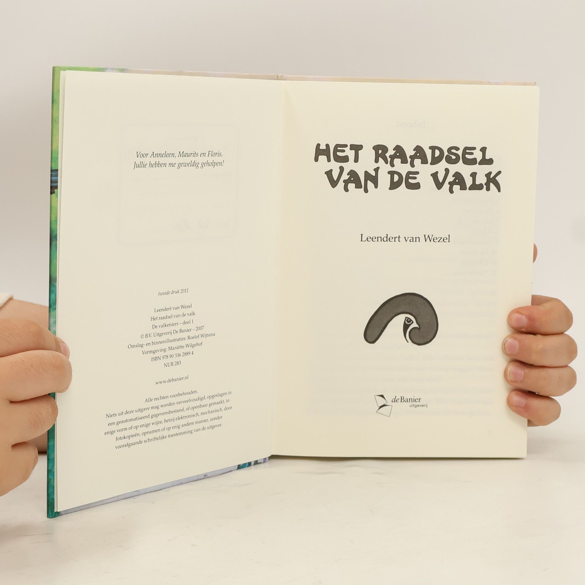 Leendert van Wezel De Valkeniers serie - 1: Het raadsel van de valk