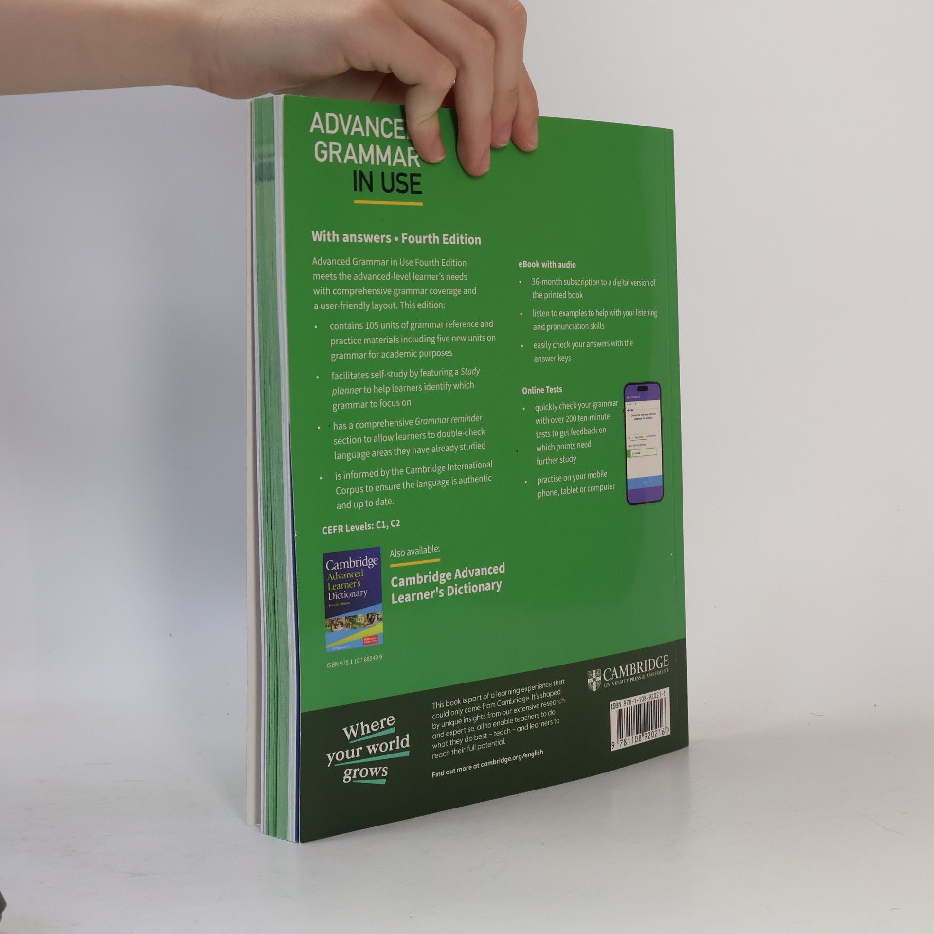 Martin Hewings Advanced Grammar in Use With Answers. Fourth Edition