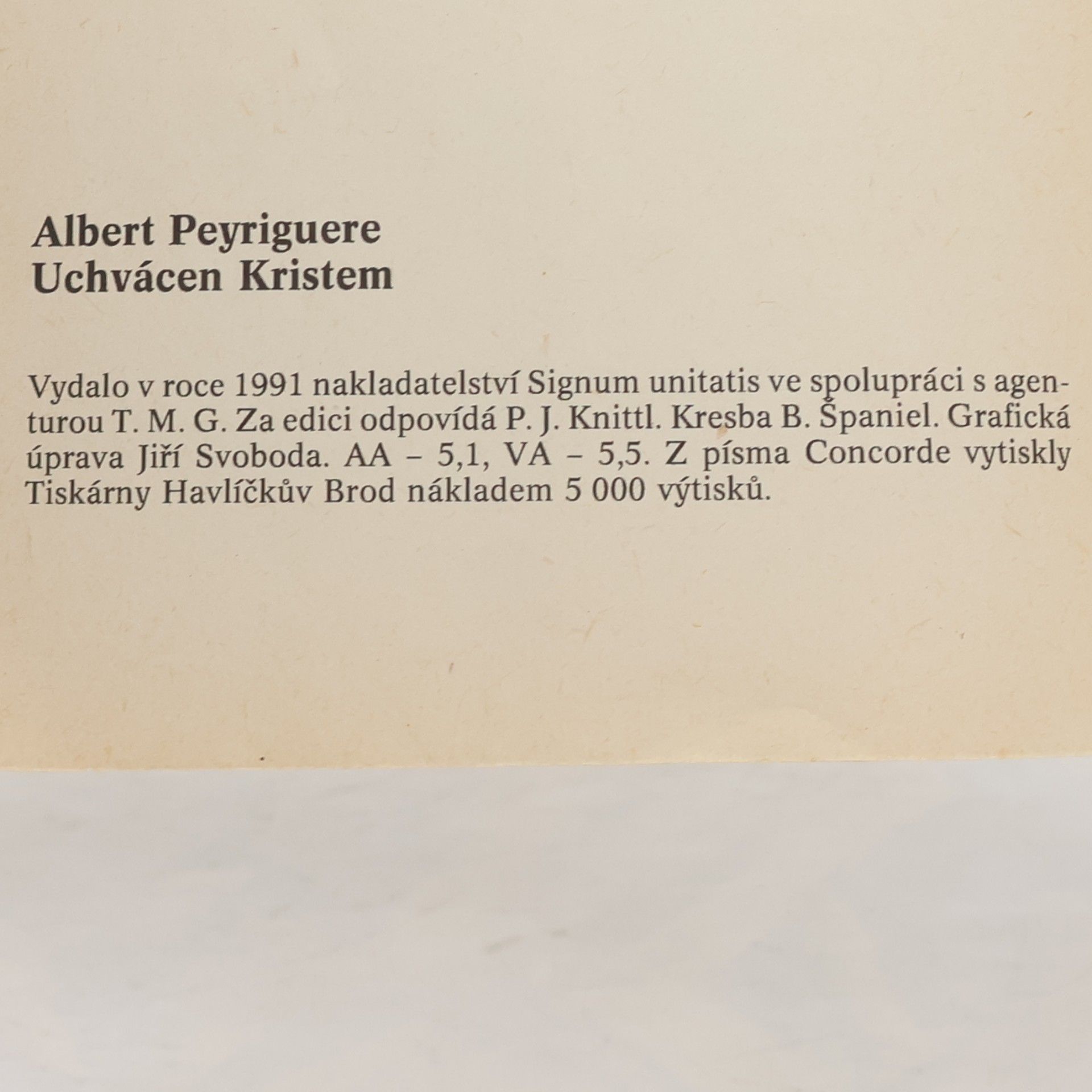 Albert PEYRIGUÉRE Uchvácen Kristem