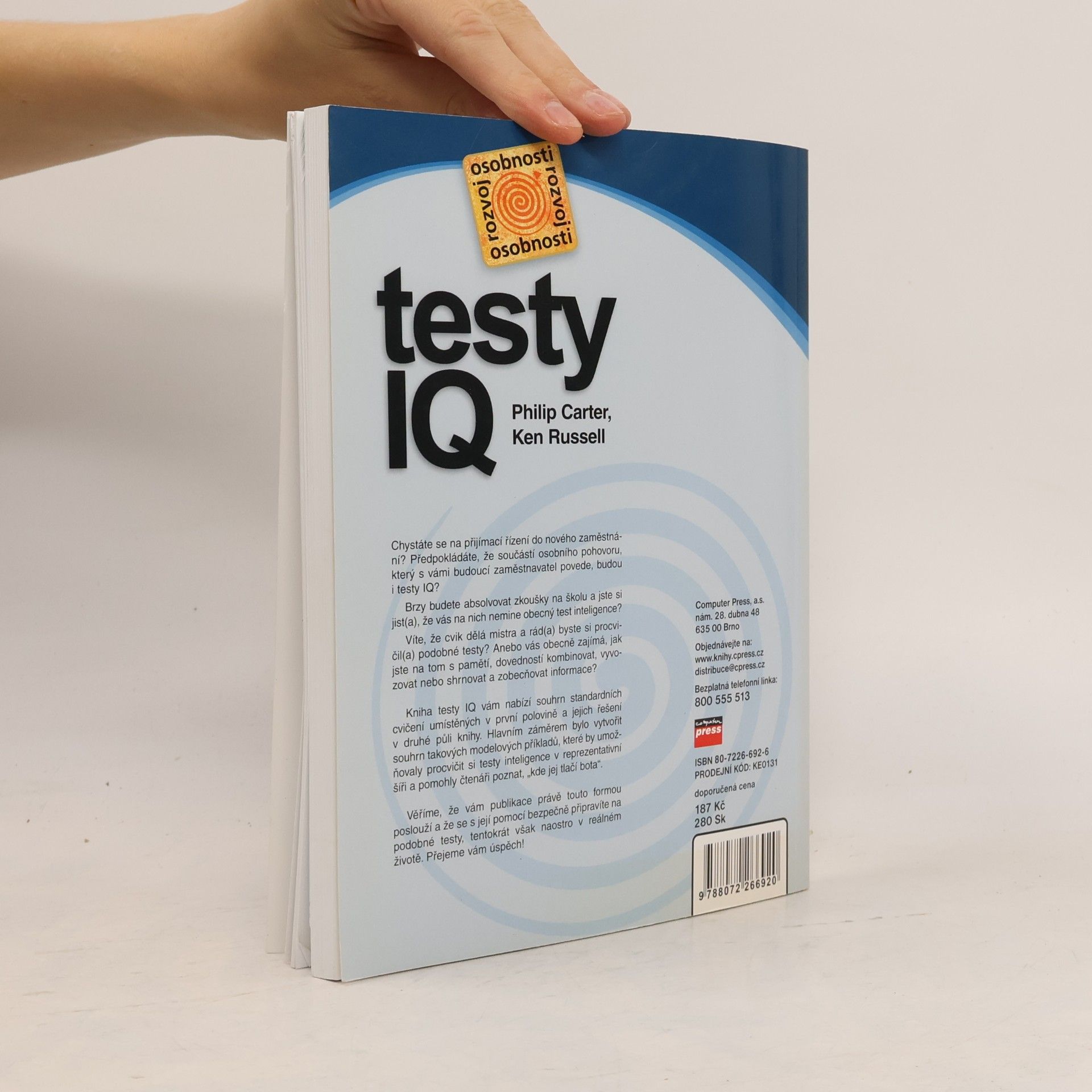 Philip Carter Testy IQ: Cvičení a testy s řešením