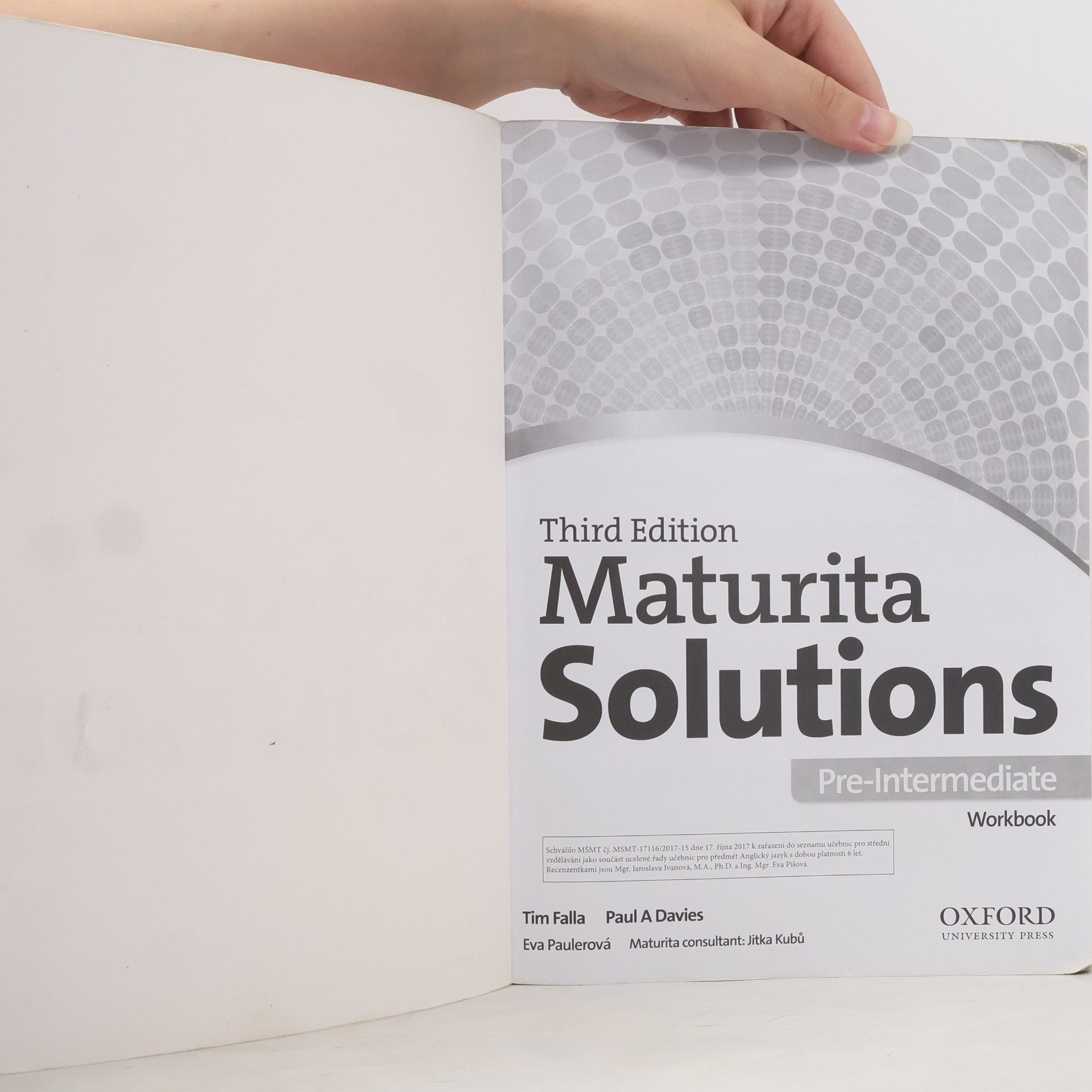 Tim Falla Maturita Solutions. Pre-Intermediate. Workbook