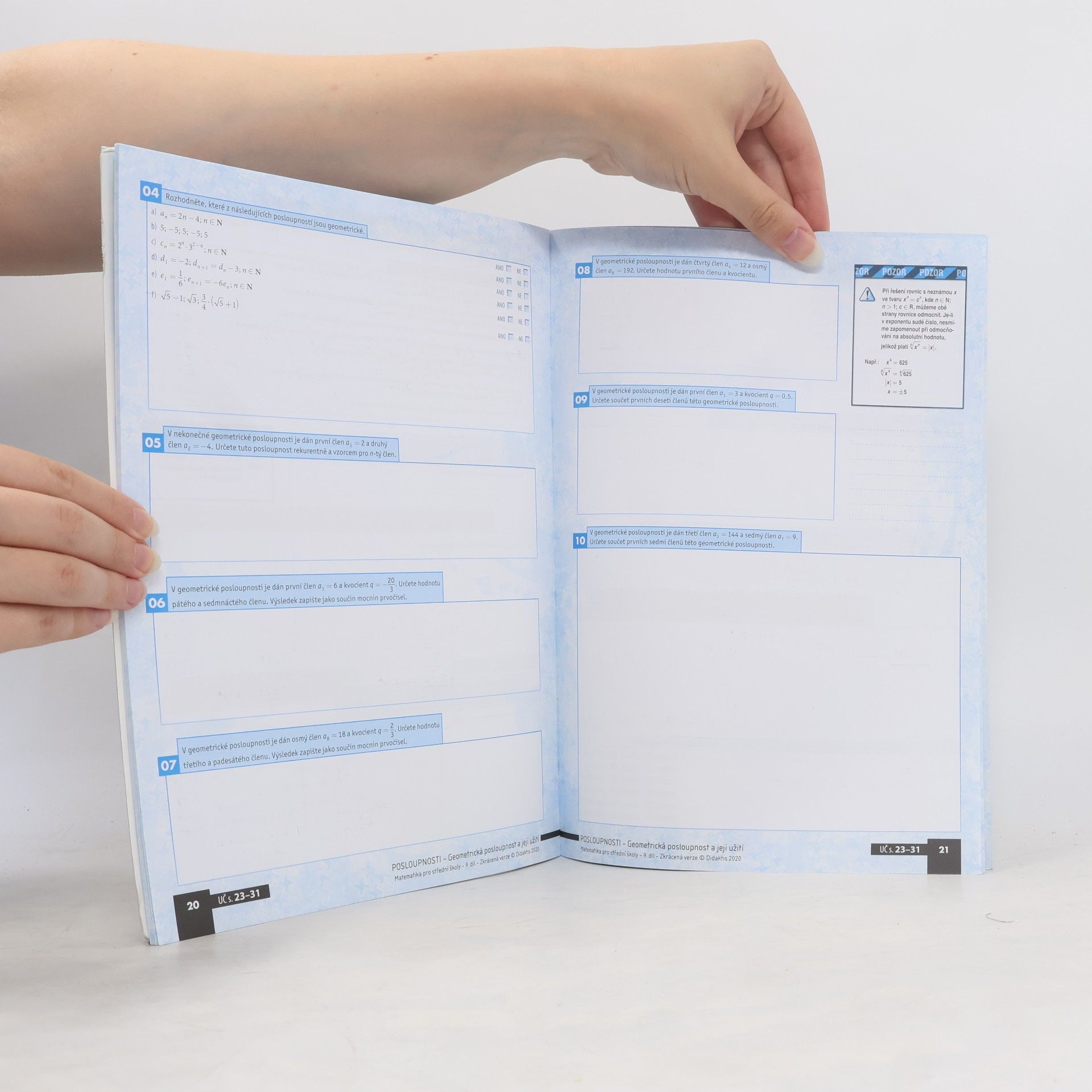 Autorenkollektiv Matematika pro střední školy 9. díl: Posloupnosti, řady, finanční matematika - zkrácená verze