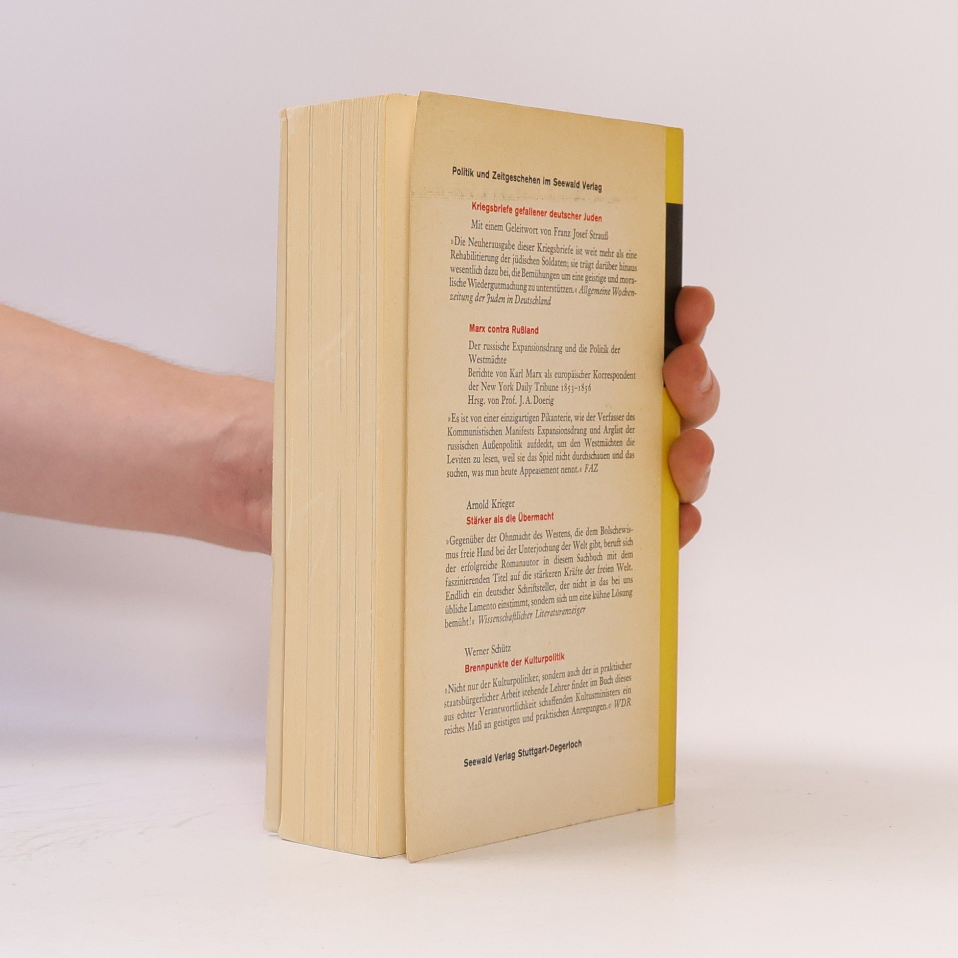 Gerhart Binder Epoche der Entscheidungen