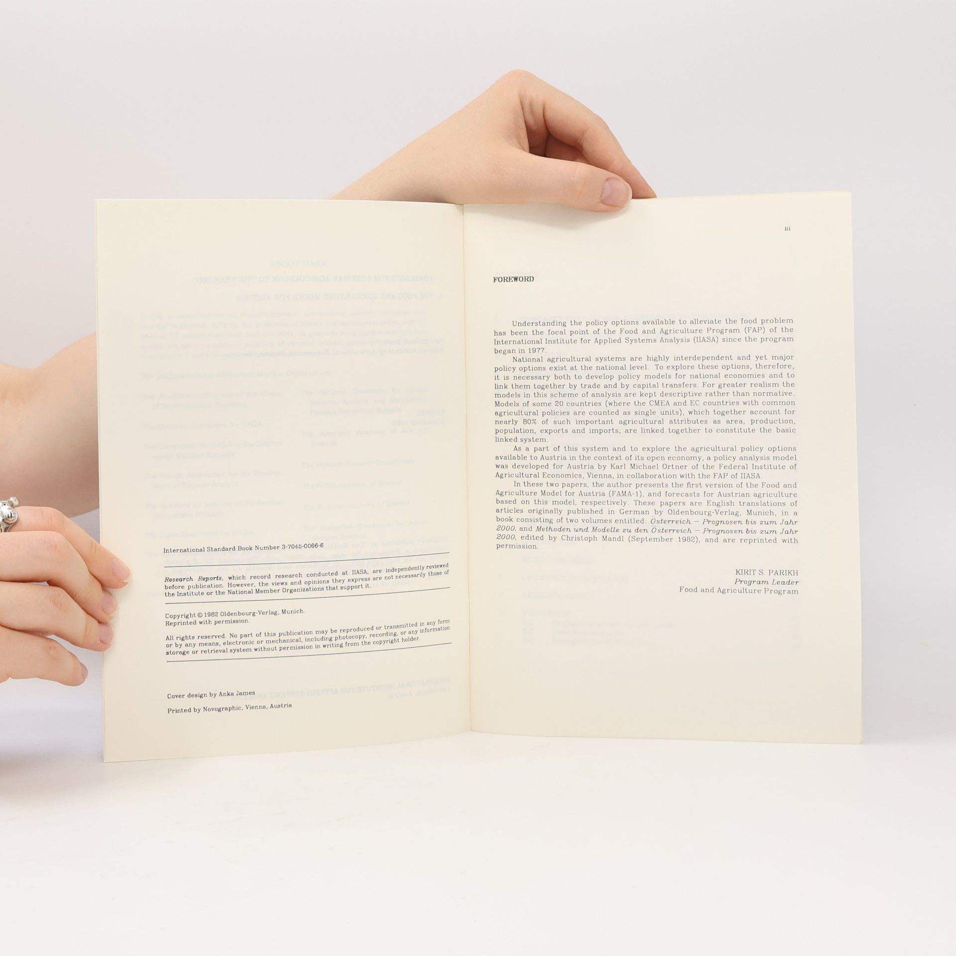 Karl Michael Ortner I Forecasts For Austrian Agriculture To The Year 2000