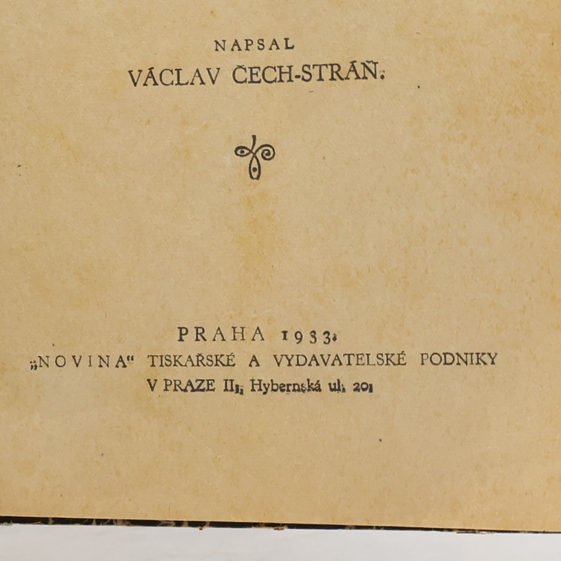 Čech Stráň Václav Ztracený testament