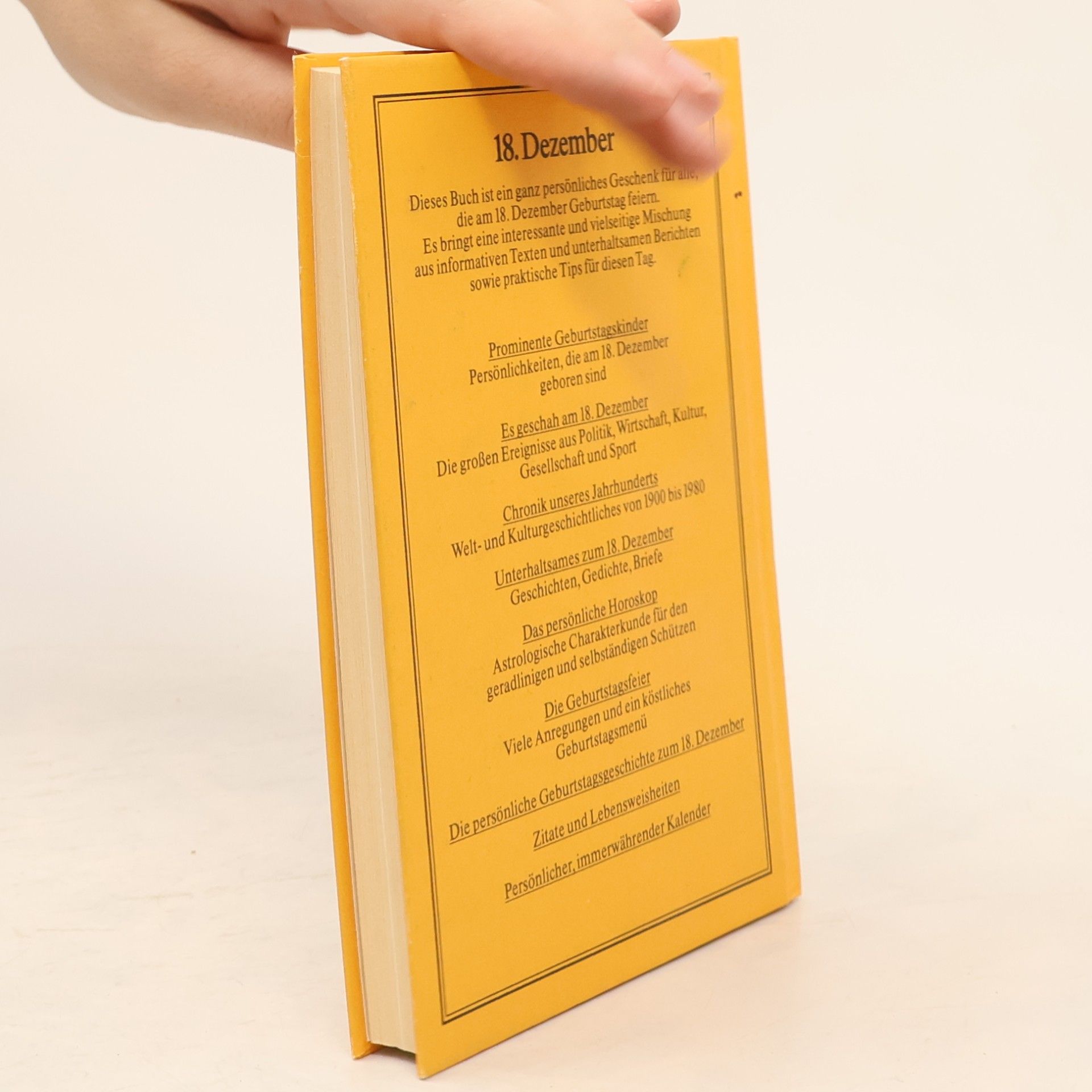Autorenkollektiv Das persönliche Geburtstagsbuch 18.Dezember