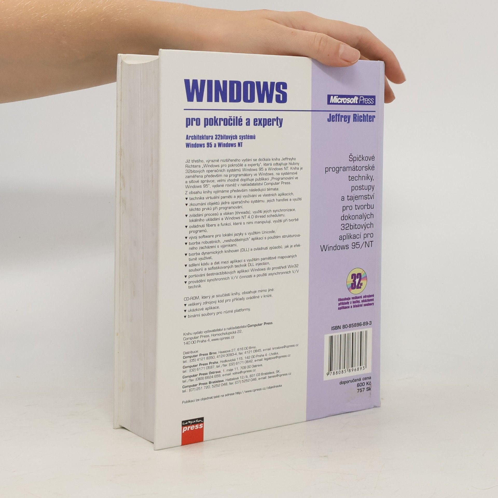 Jeffrey Richter Windows pro pokročilé a experty : architektura 32bitových systémů Windows 95 a Windows NT