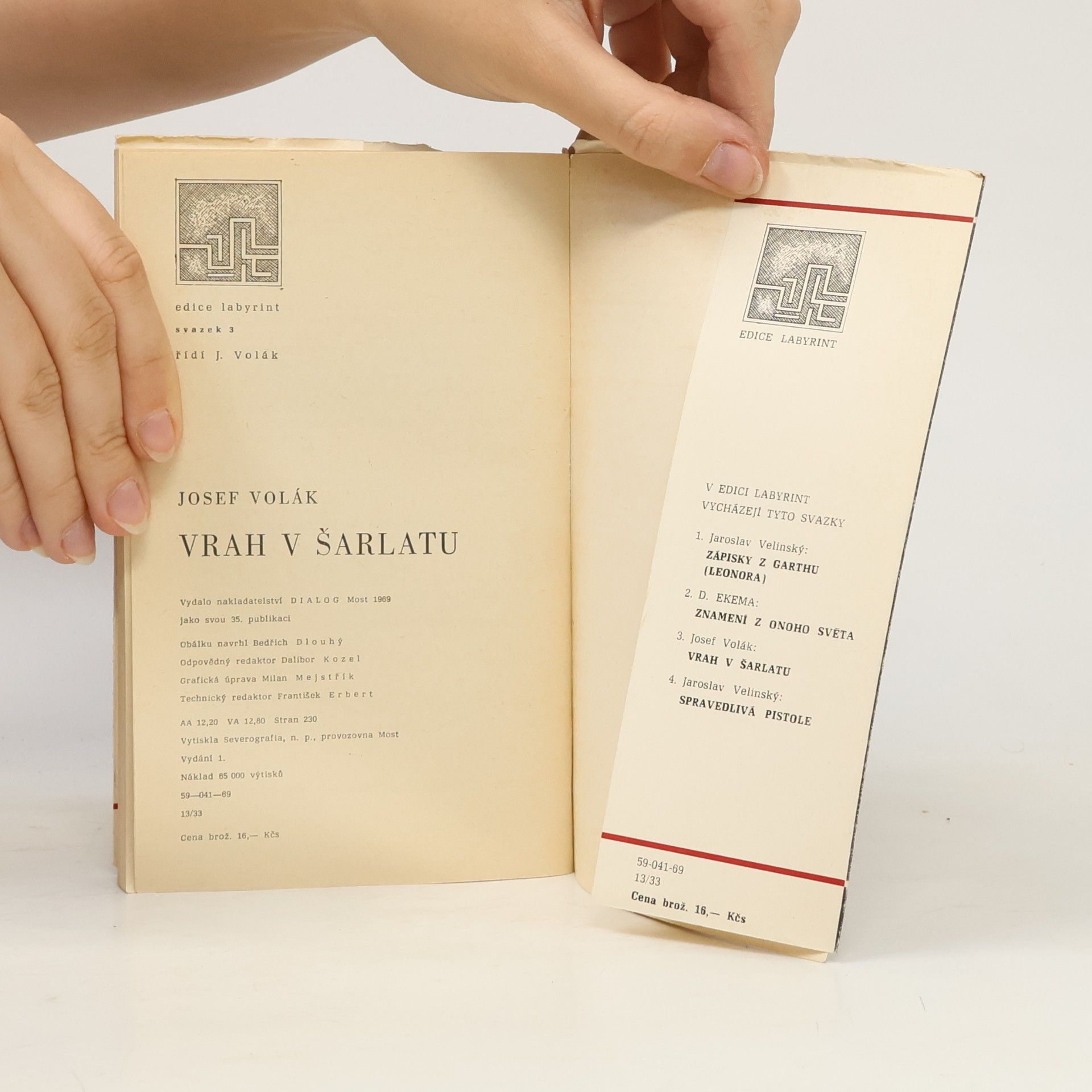 Josef Volák Vrah v šarlatu