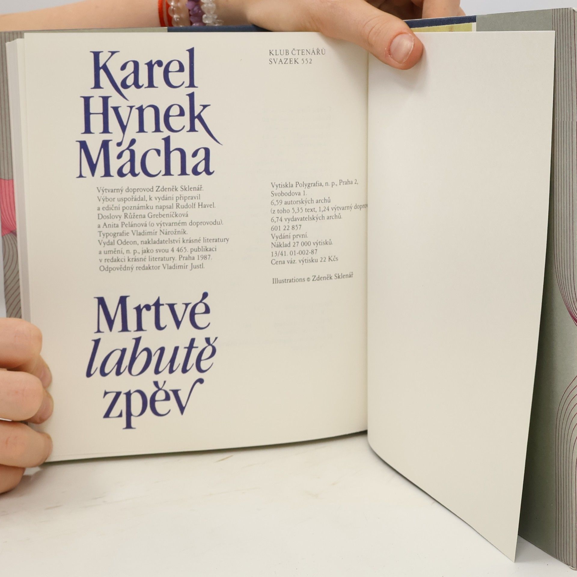 Karel Hynek Mácha Mrtvé labutě zpěv