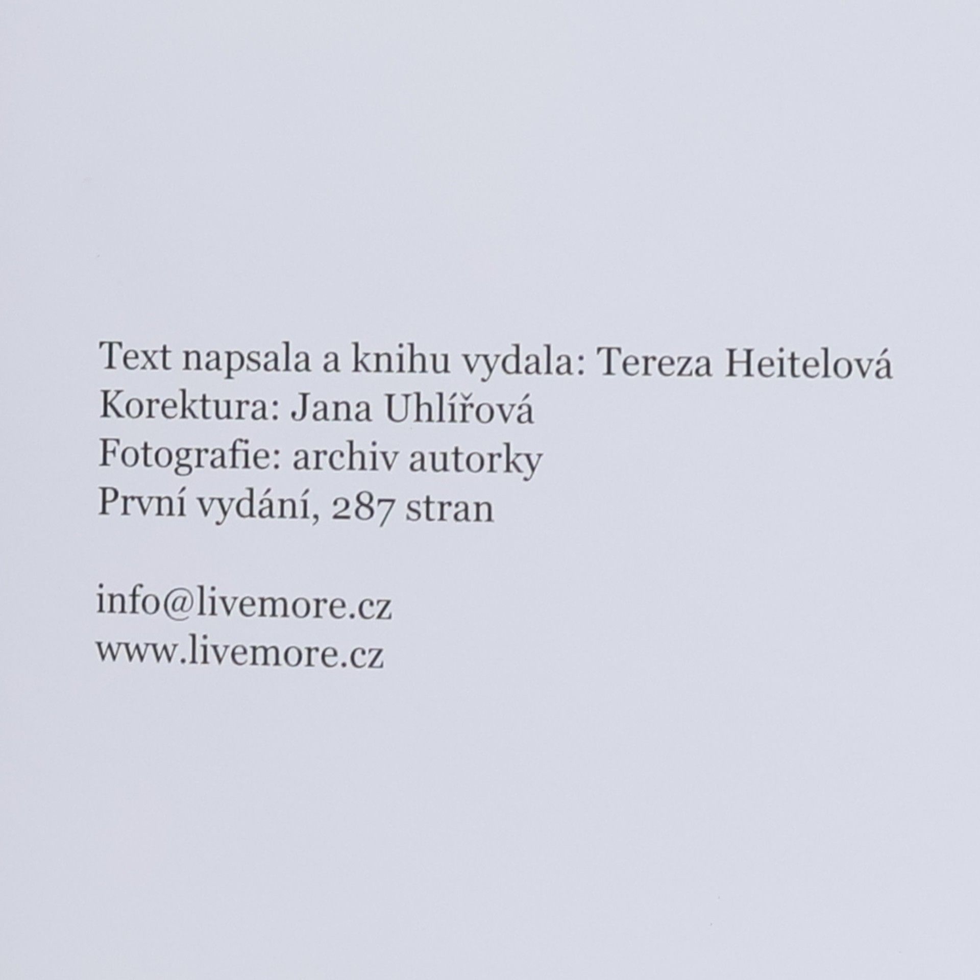 Tereza Heitelová Nechci jen snít. Chci vzpomínat
