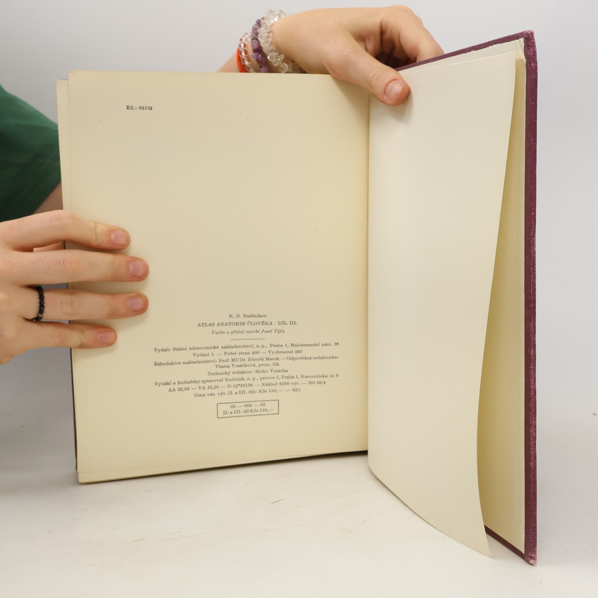 R. D. Sinělnikov Atlas anatomie člověka 3. svazek