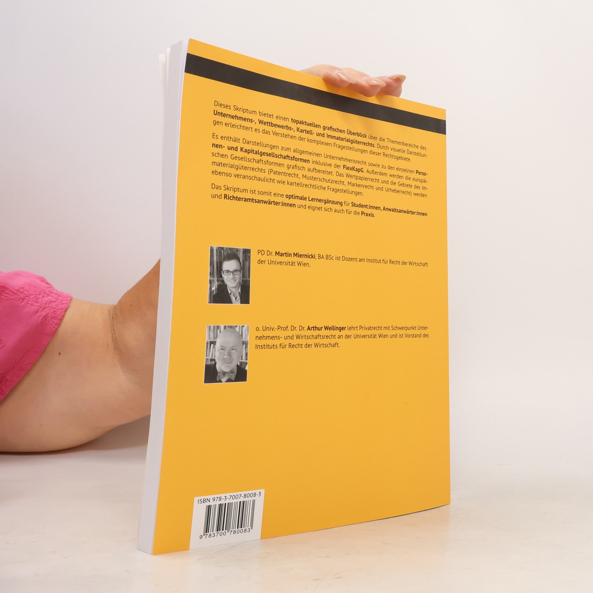 Arthur Weilinger Unternehmensrecht grafisch dargestellt