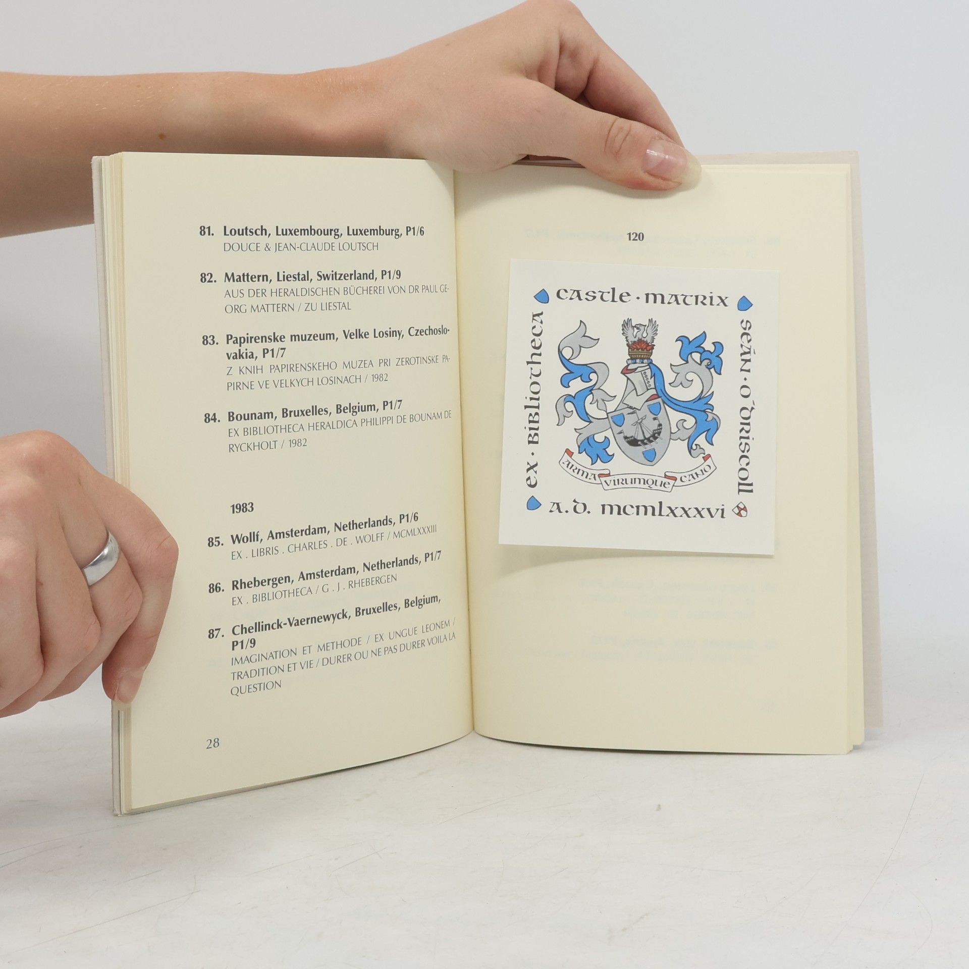 Zdenko G. Alexy Heraldike Exlibris